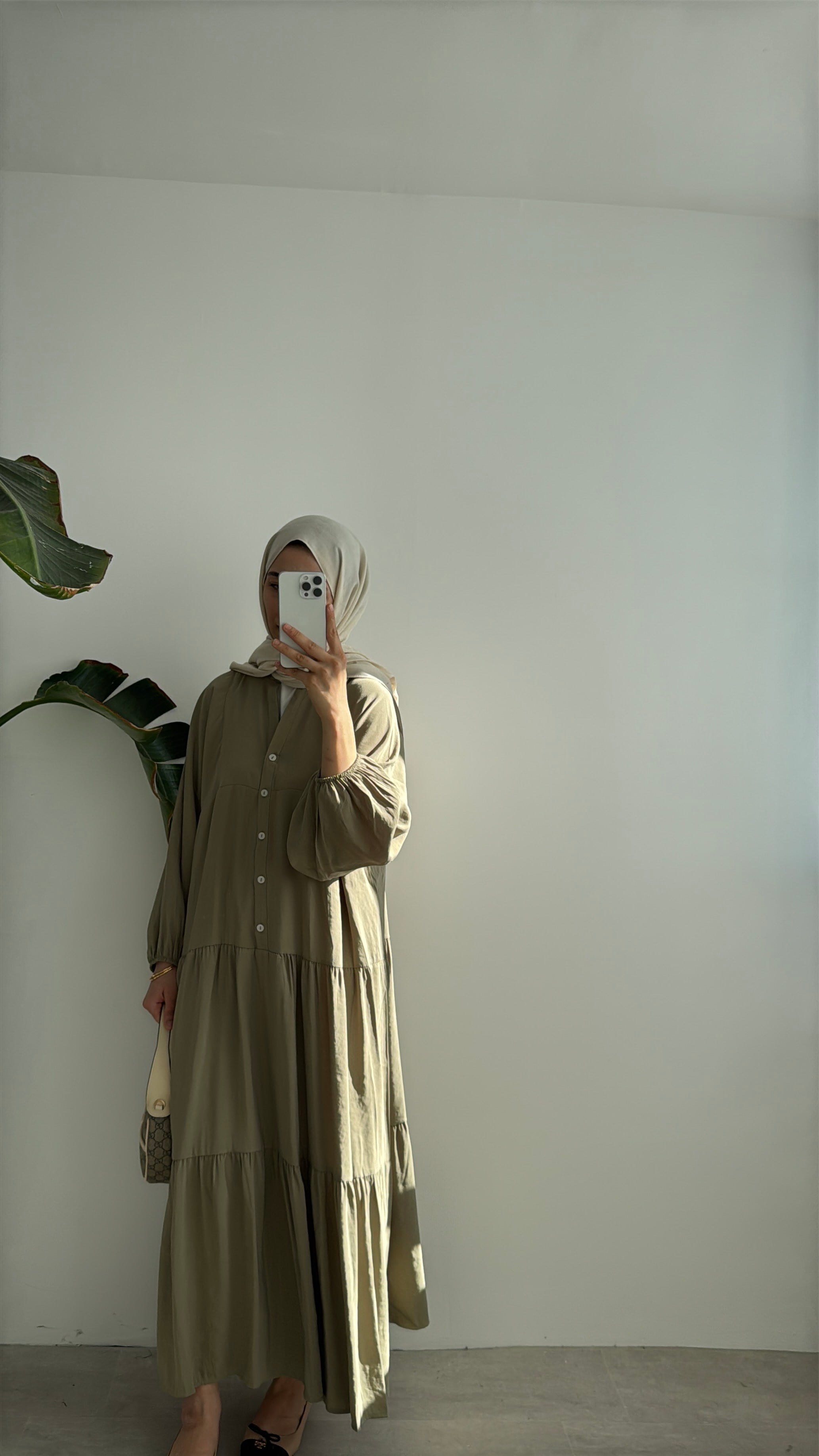 CUPRA KAT KAT ELBİSE - HAKİ