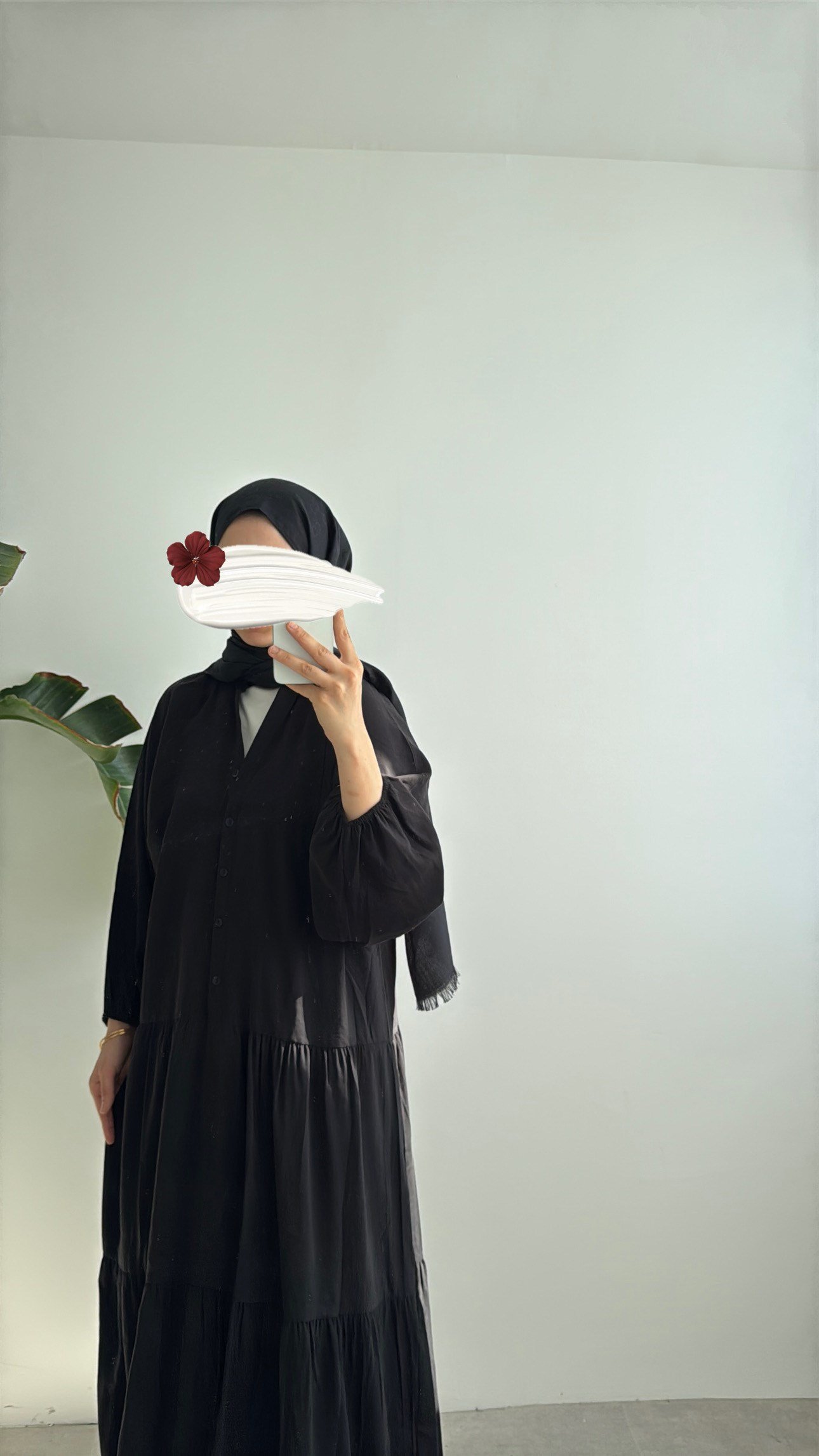 CUPRA KAT KAT ELBİSE - SİYAH