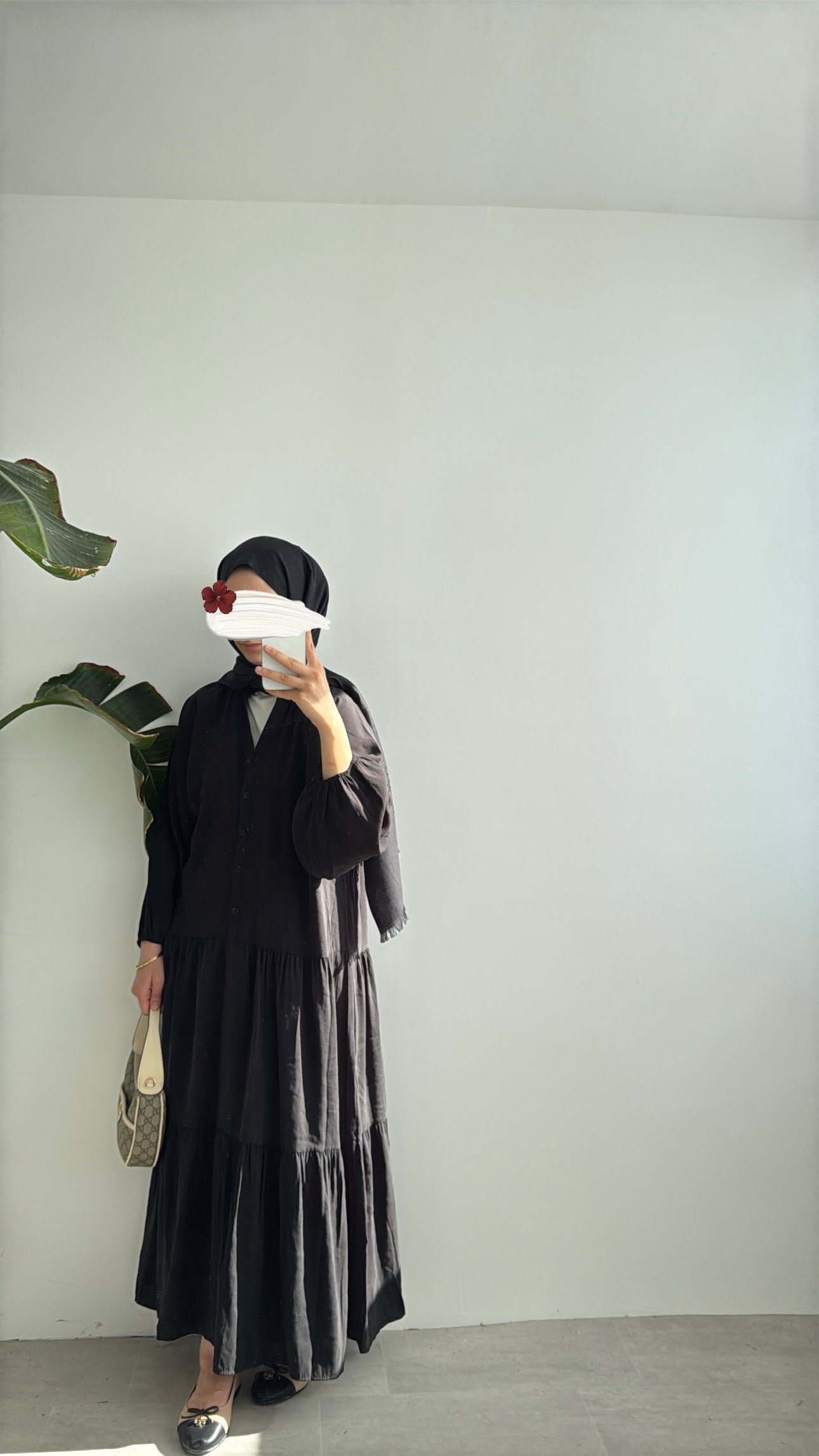 CUPRA KAT KAT ELBİSE - SİYAH