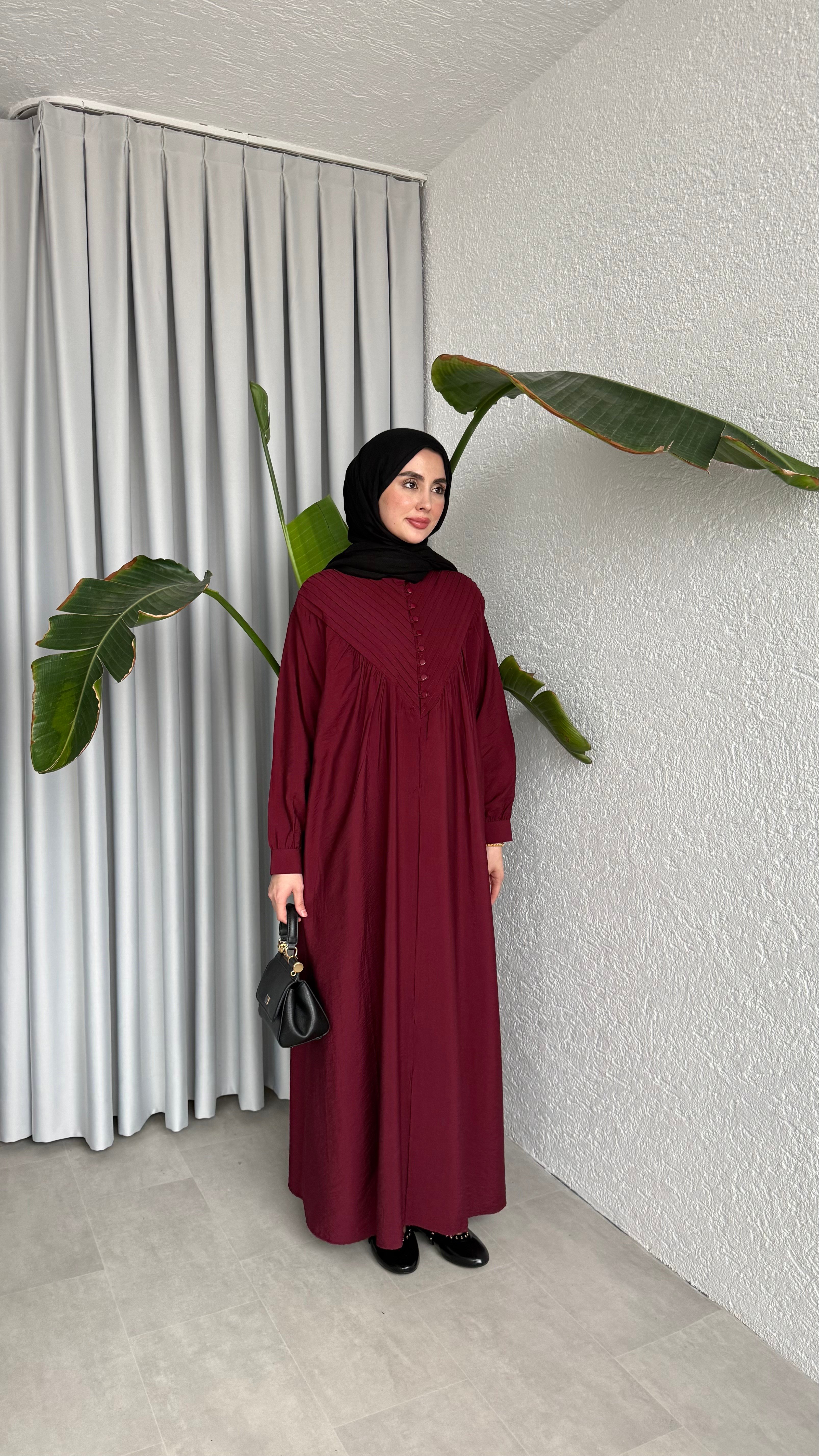 DEVA ELBİSE - BORDO