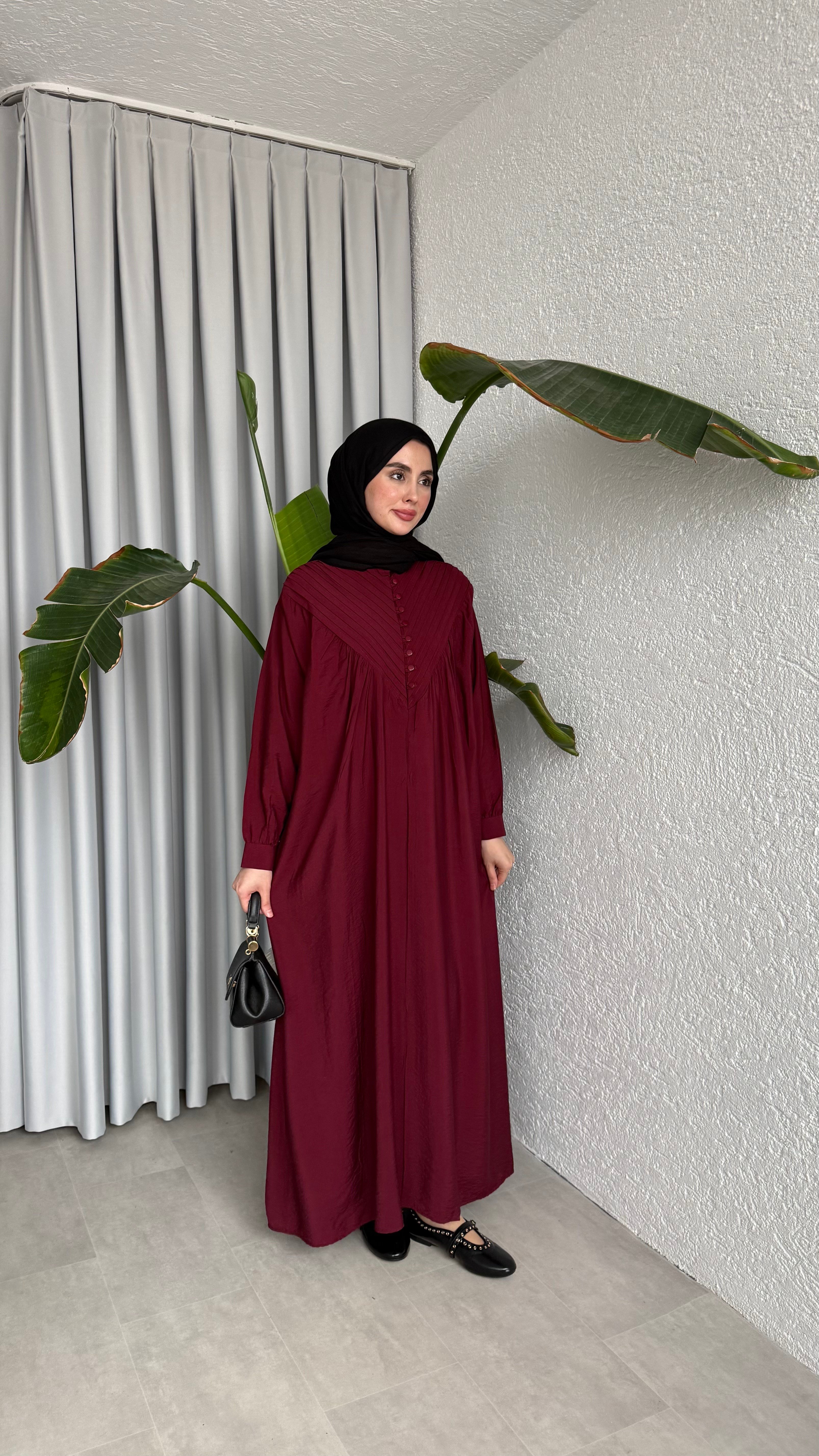 DEVA ELBİSE - BORDO