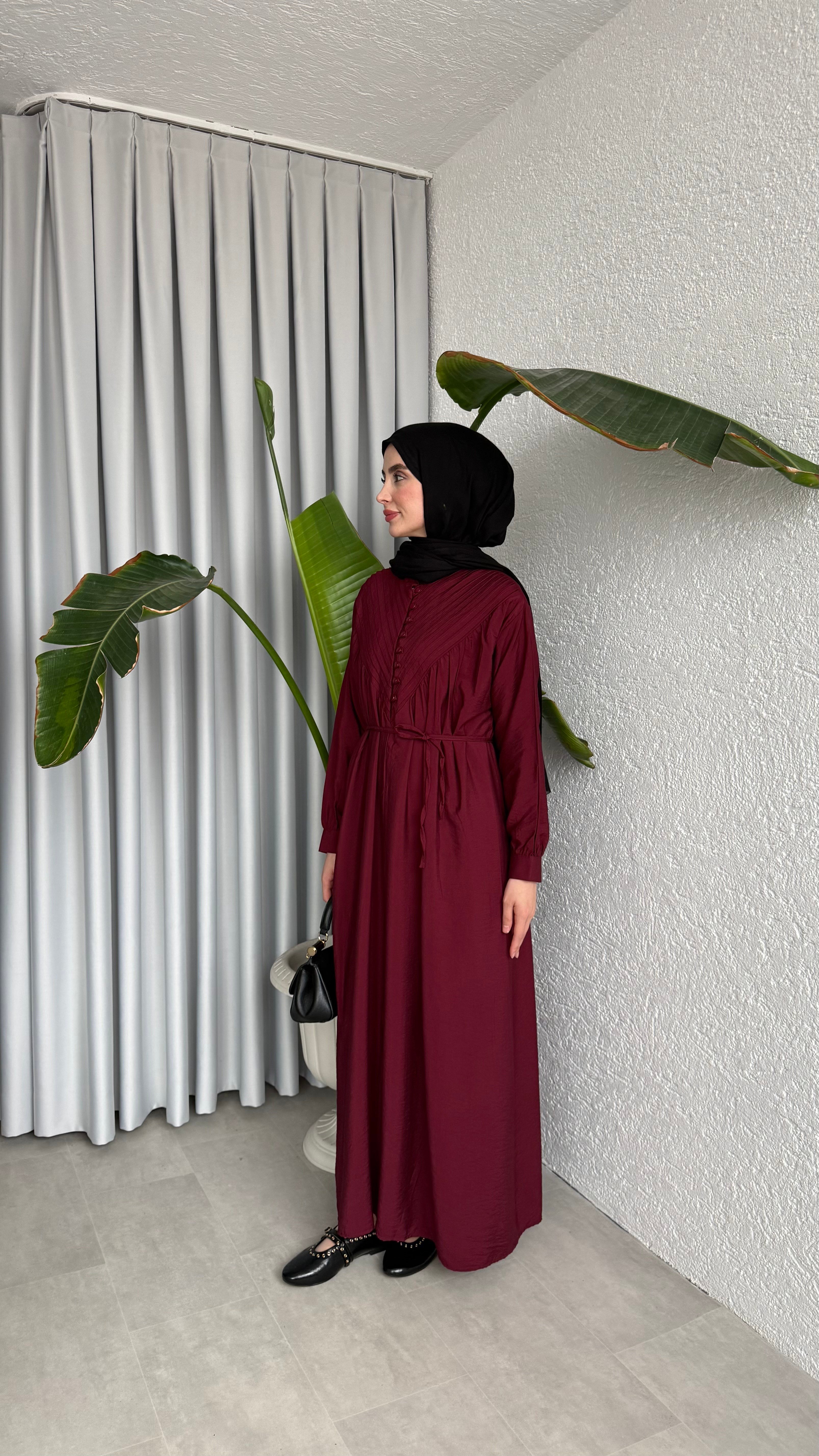 DEVA ELBİSE - BORDO