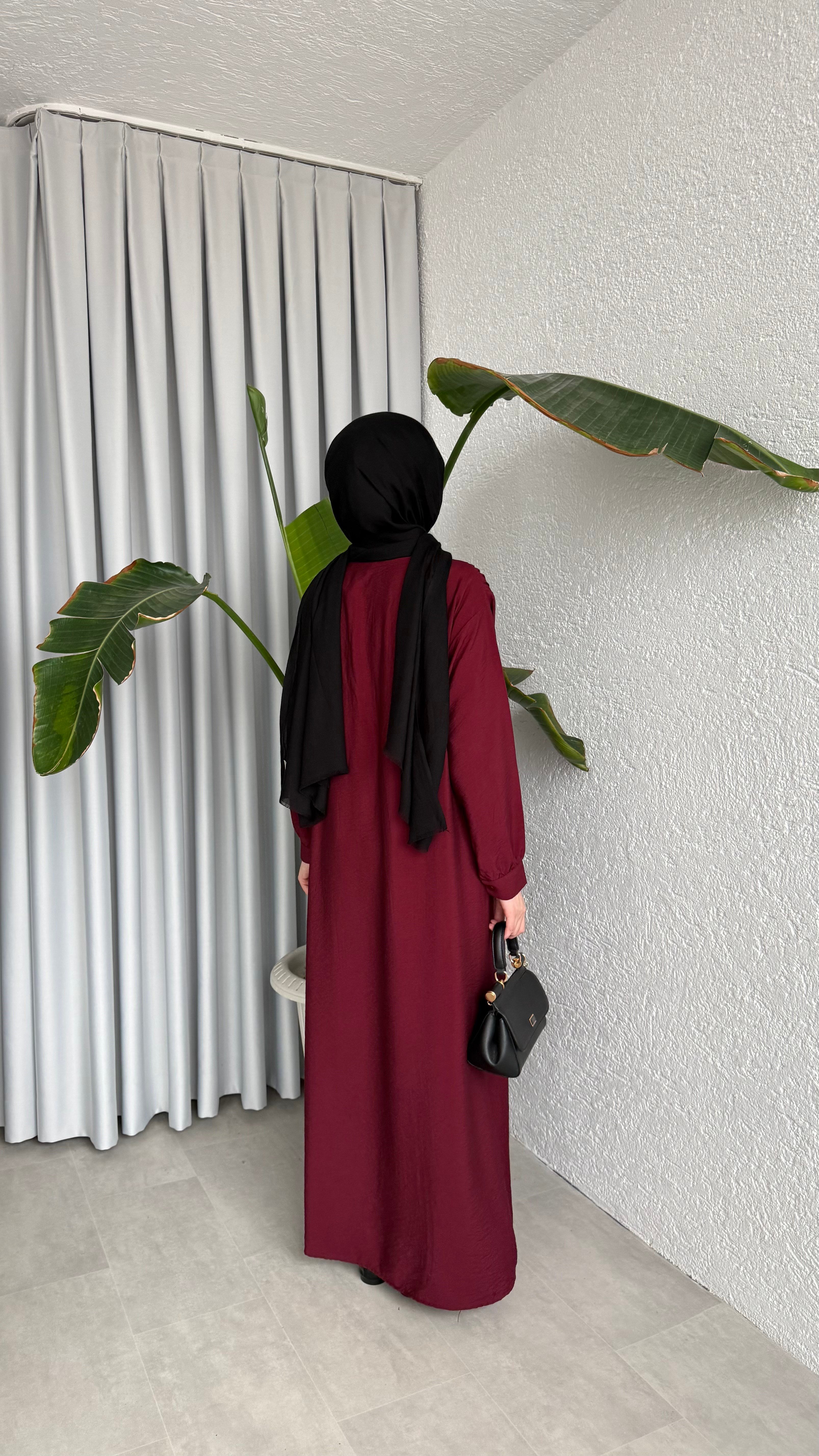 DEVA ELBİSE - BORDO