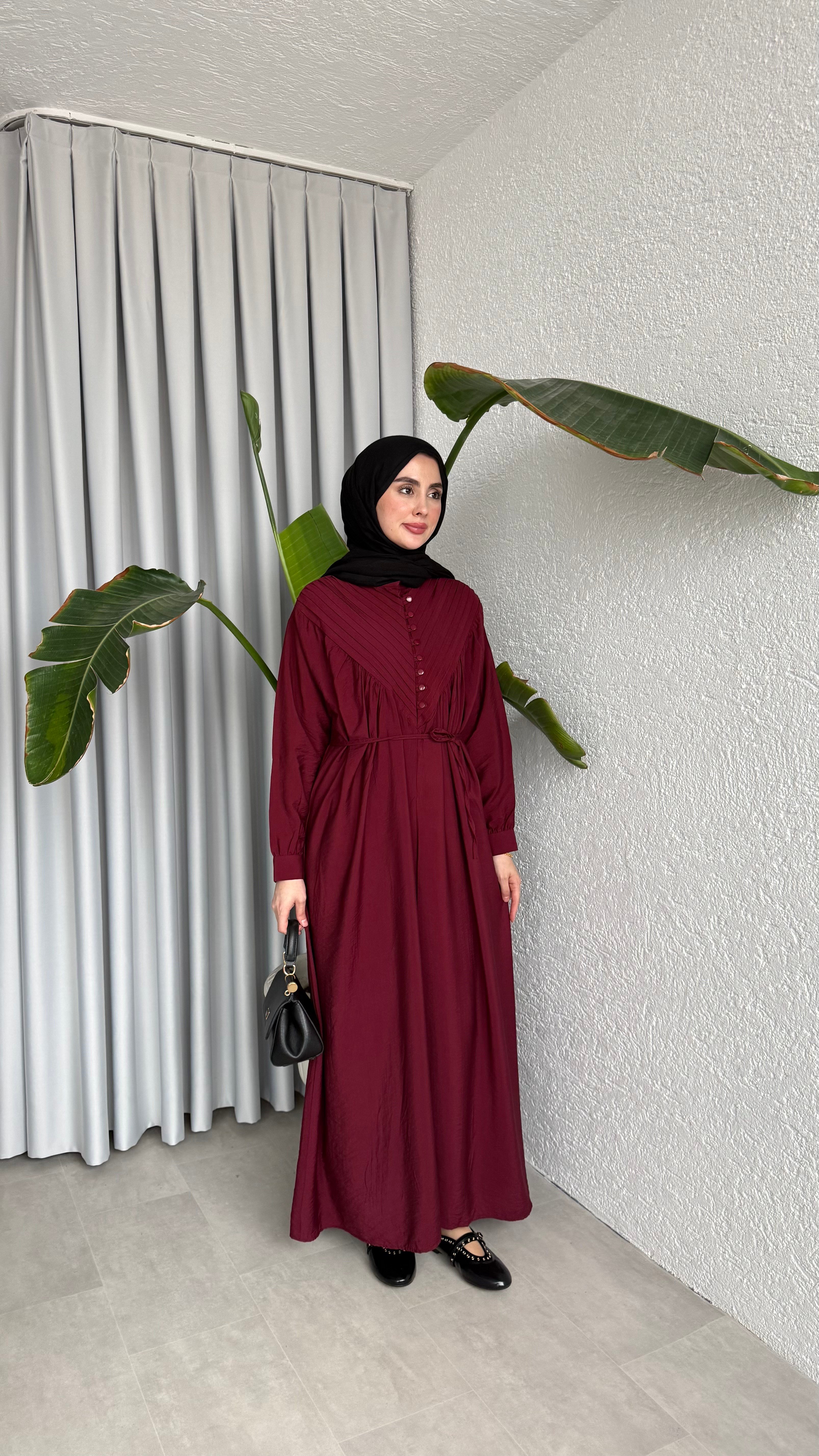 DEVA ELBİSE - BORDO