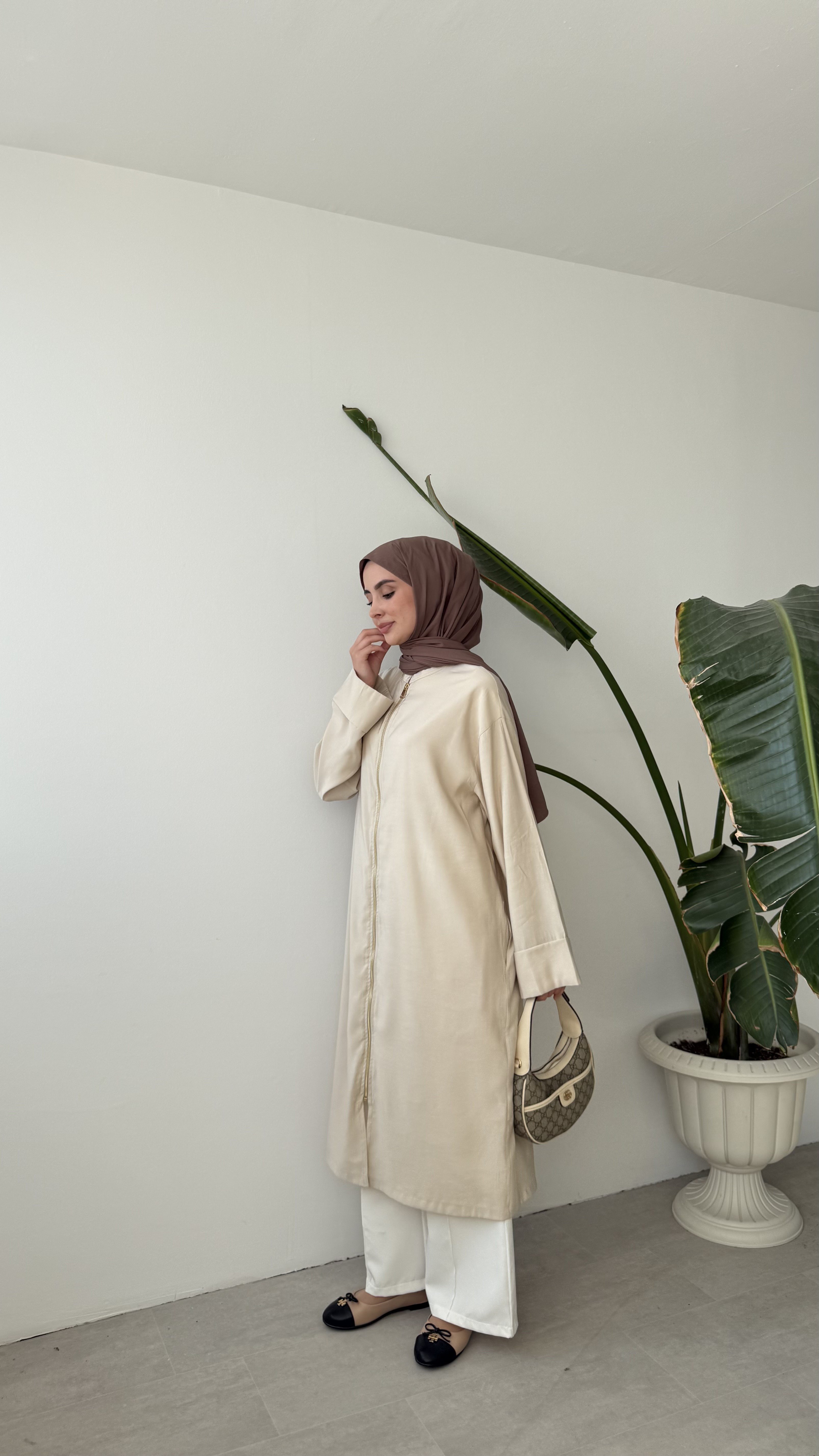 FERMUARLI KAP - BEJ