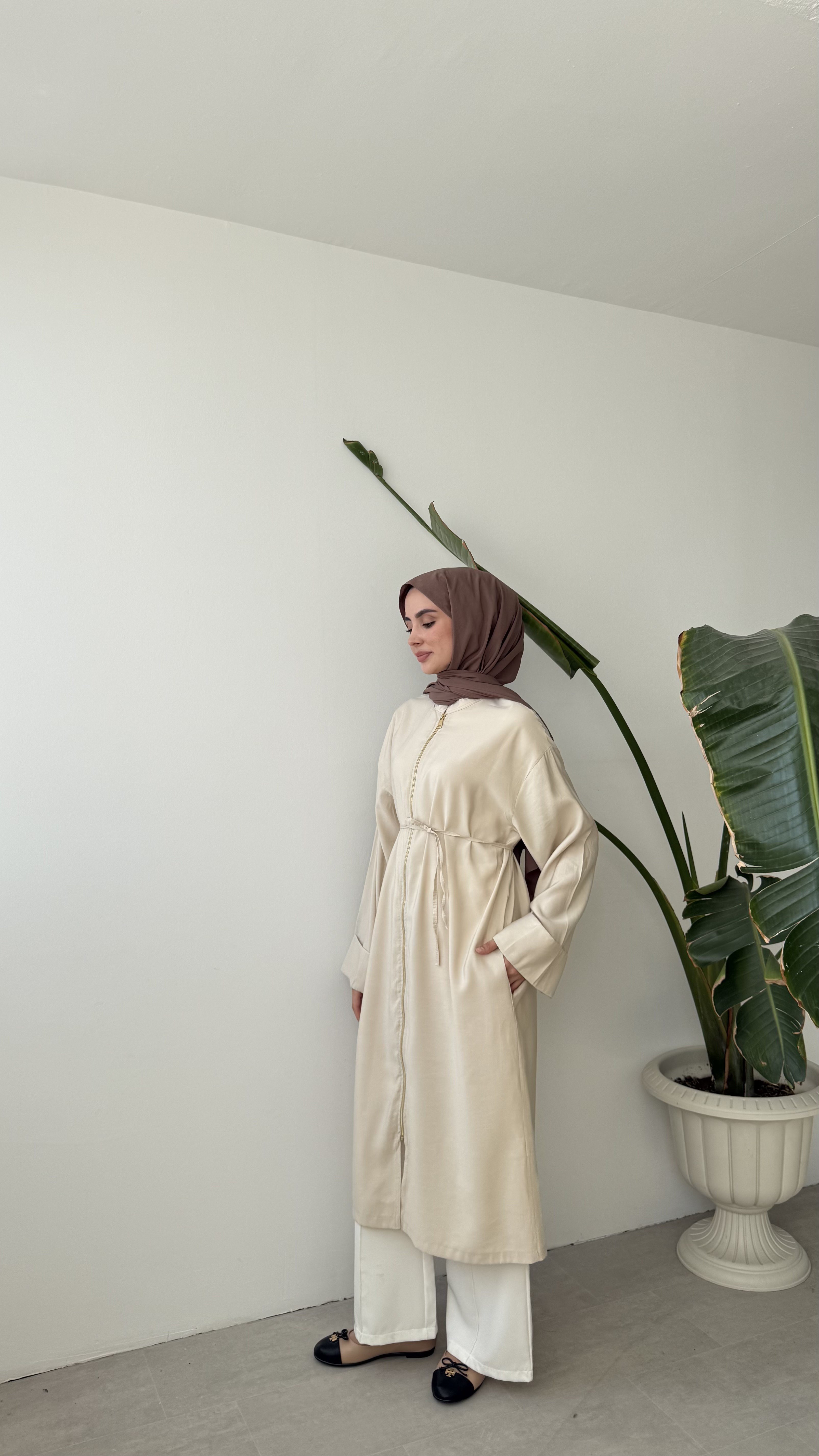 FERMUARLI KAP - BEJ