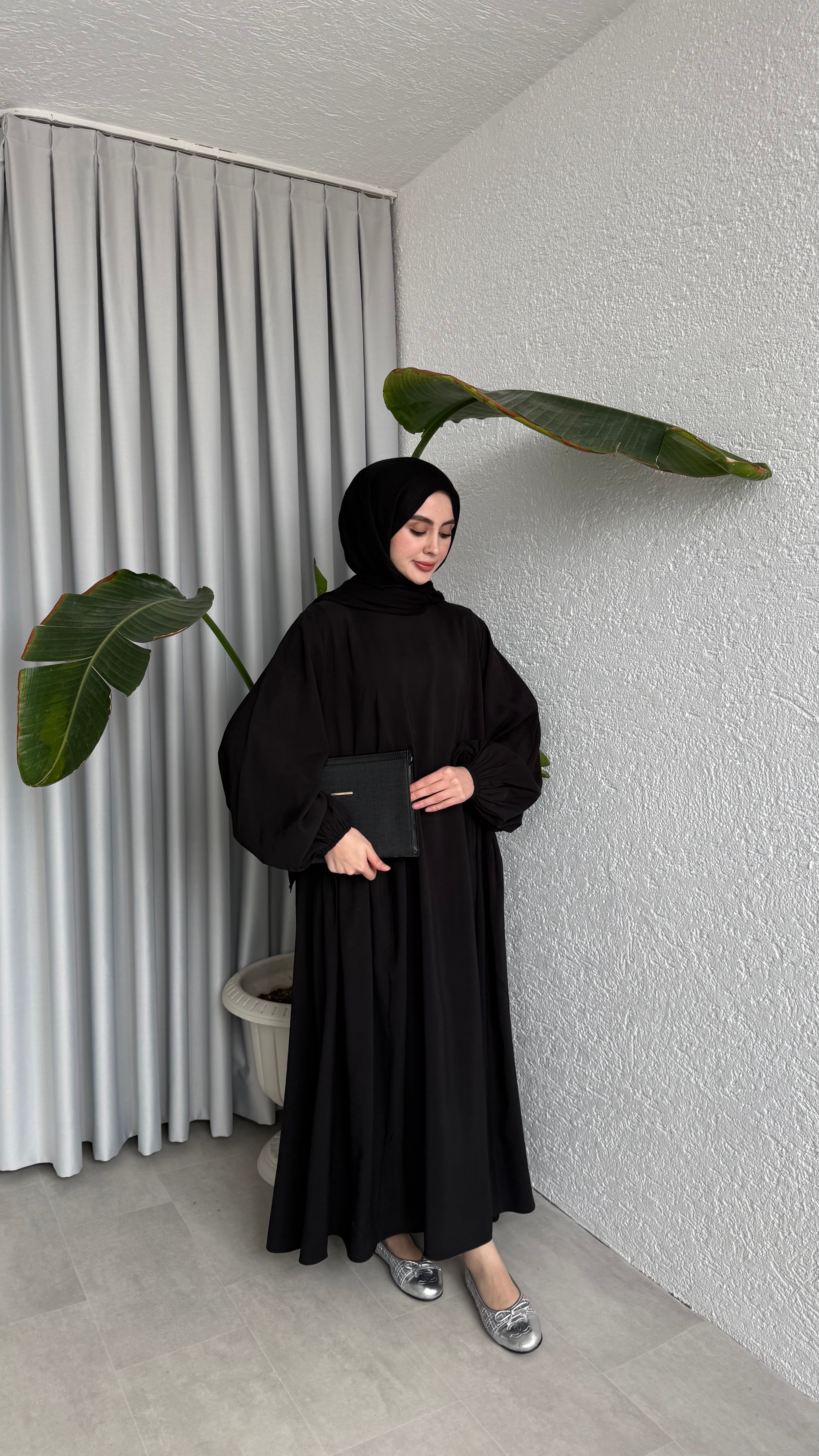 LOTUS CUPRA ELBİSE - SİYAH