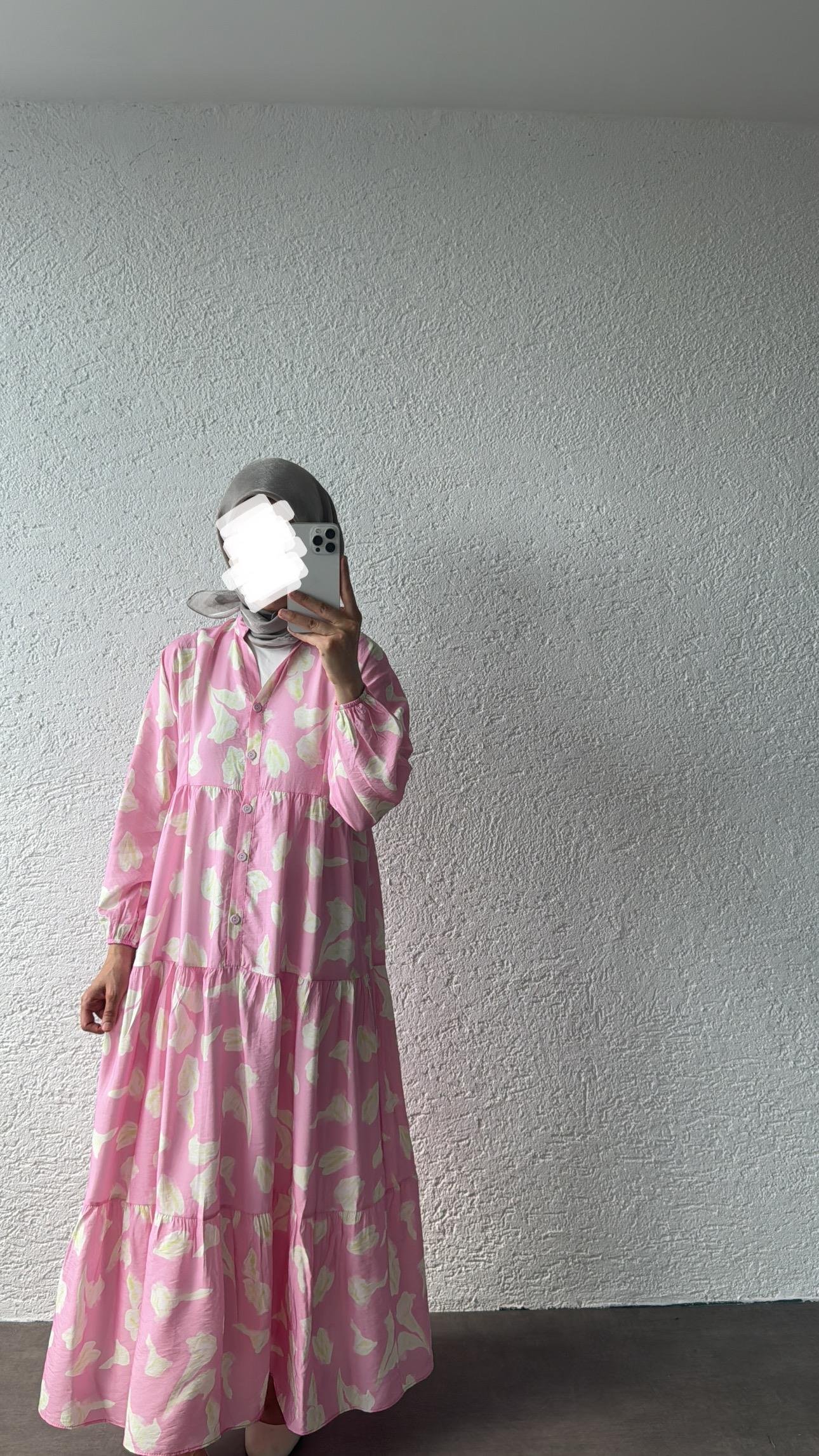 MANGO ELBİSE- PEMBE