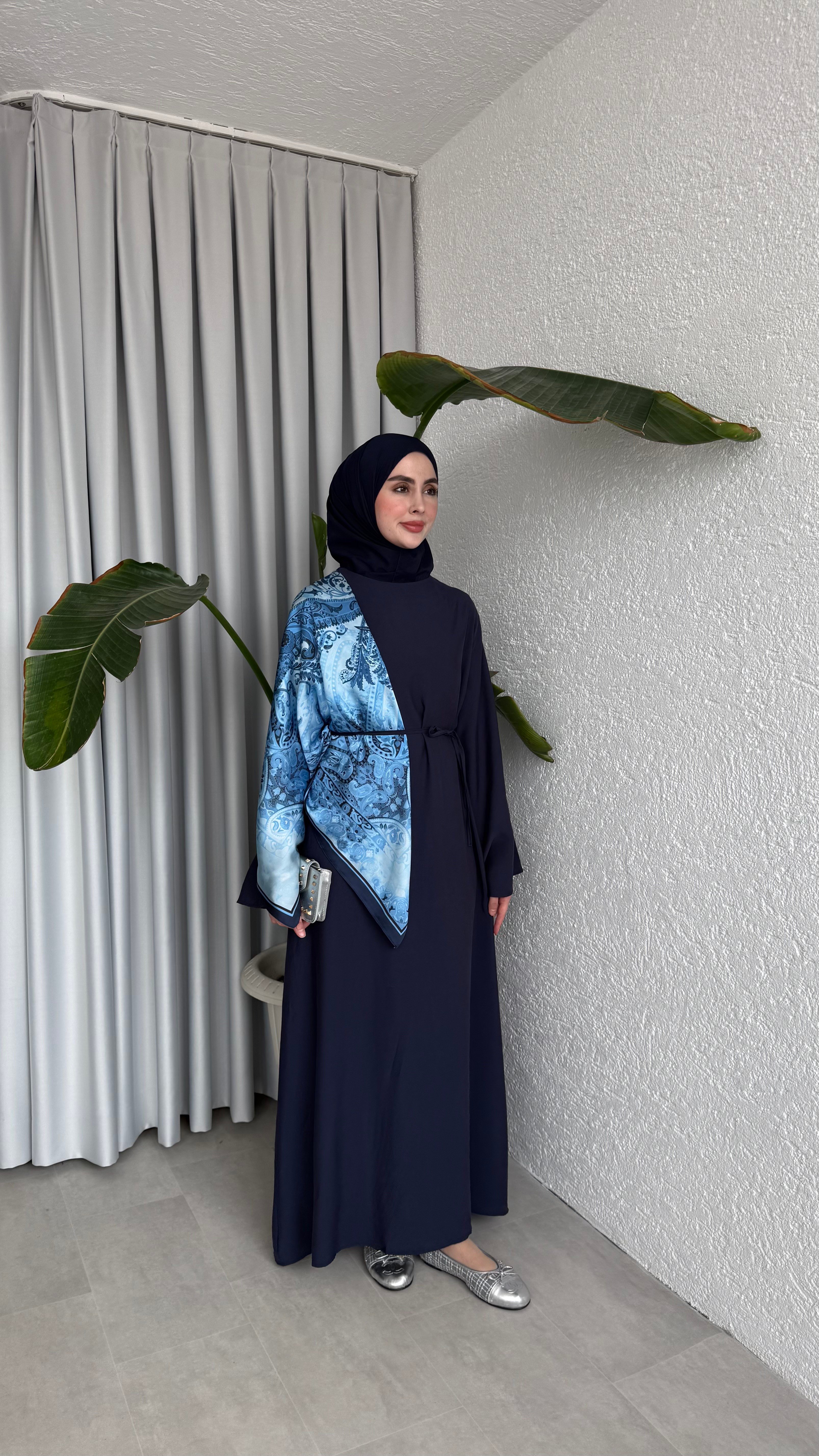 MODAL BASIC ELBİSE - LACİVERT
