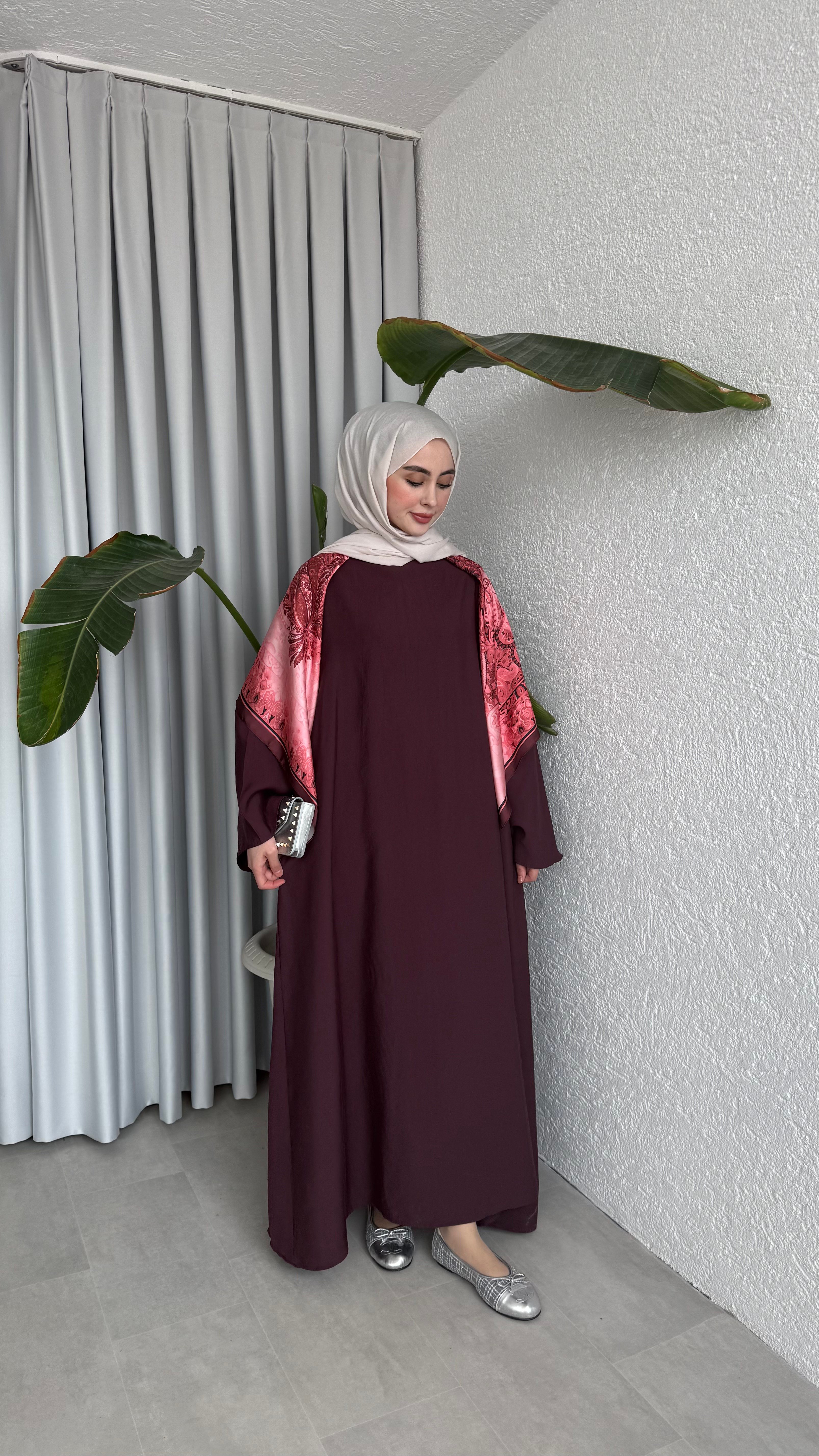 MODAL BASIC ELBİSE - MÜRDÜM