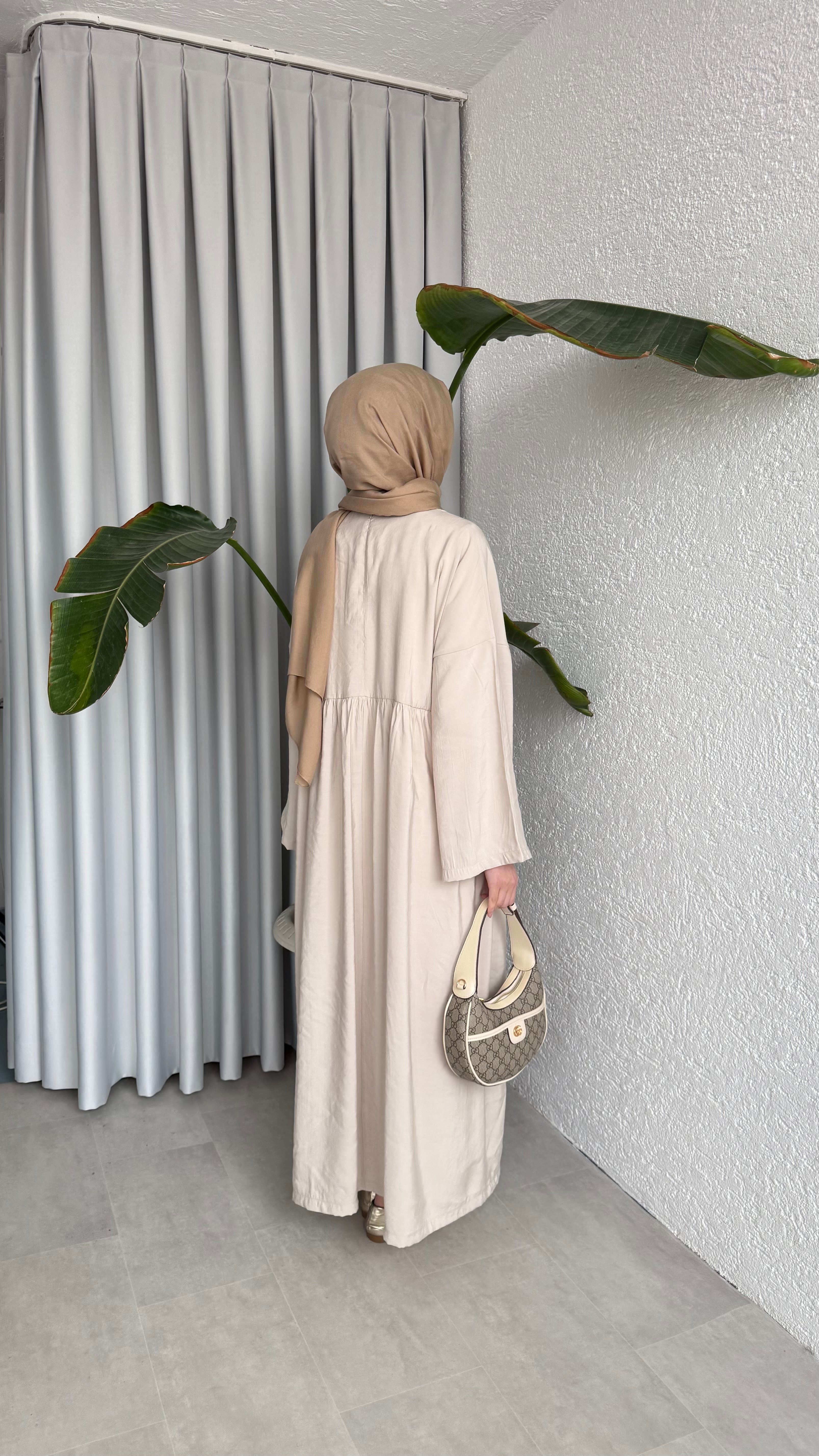 MOON CUPRA ELBİSE - BEJ