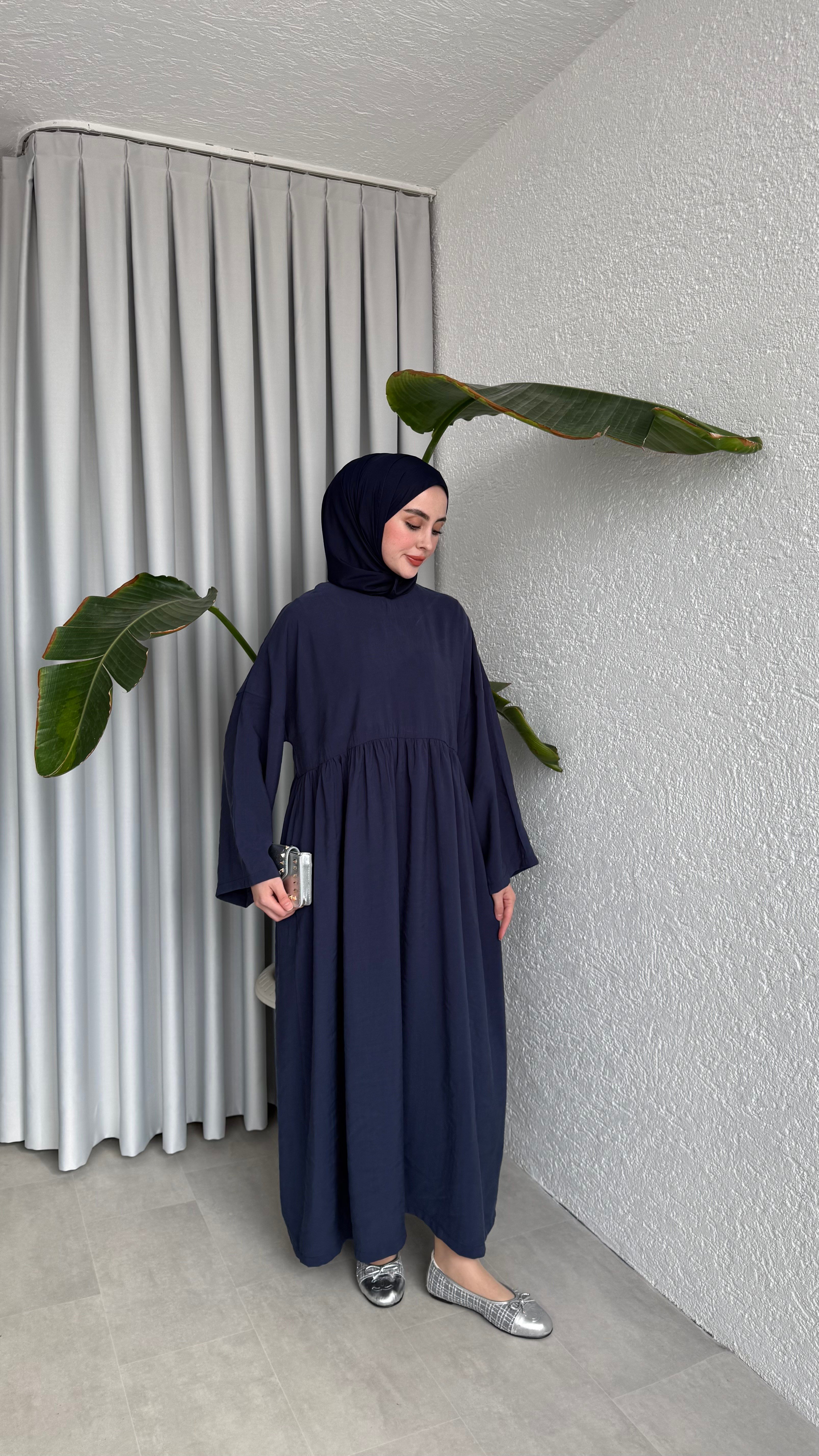 MOON CUPRA ELBİSE - LACİVERT