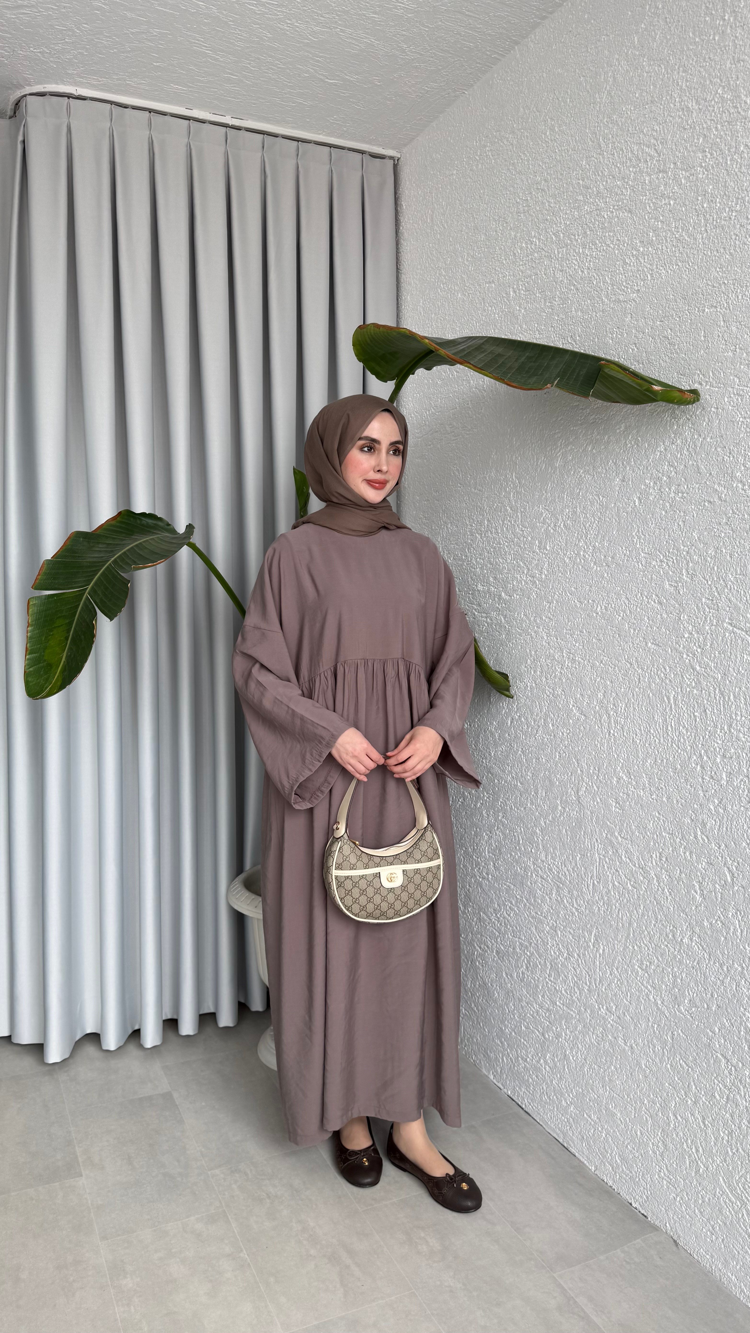 MOON CUPRA ELBİSE - VİZON