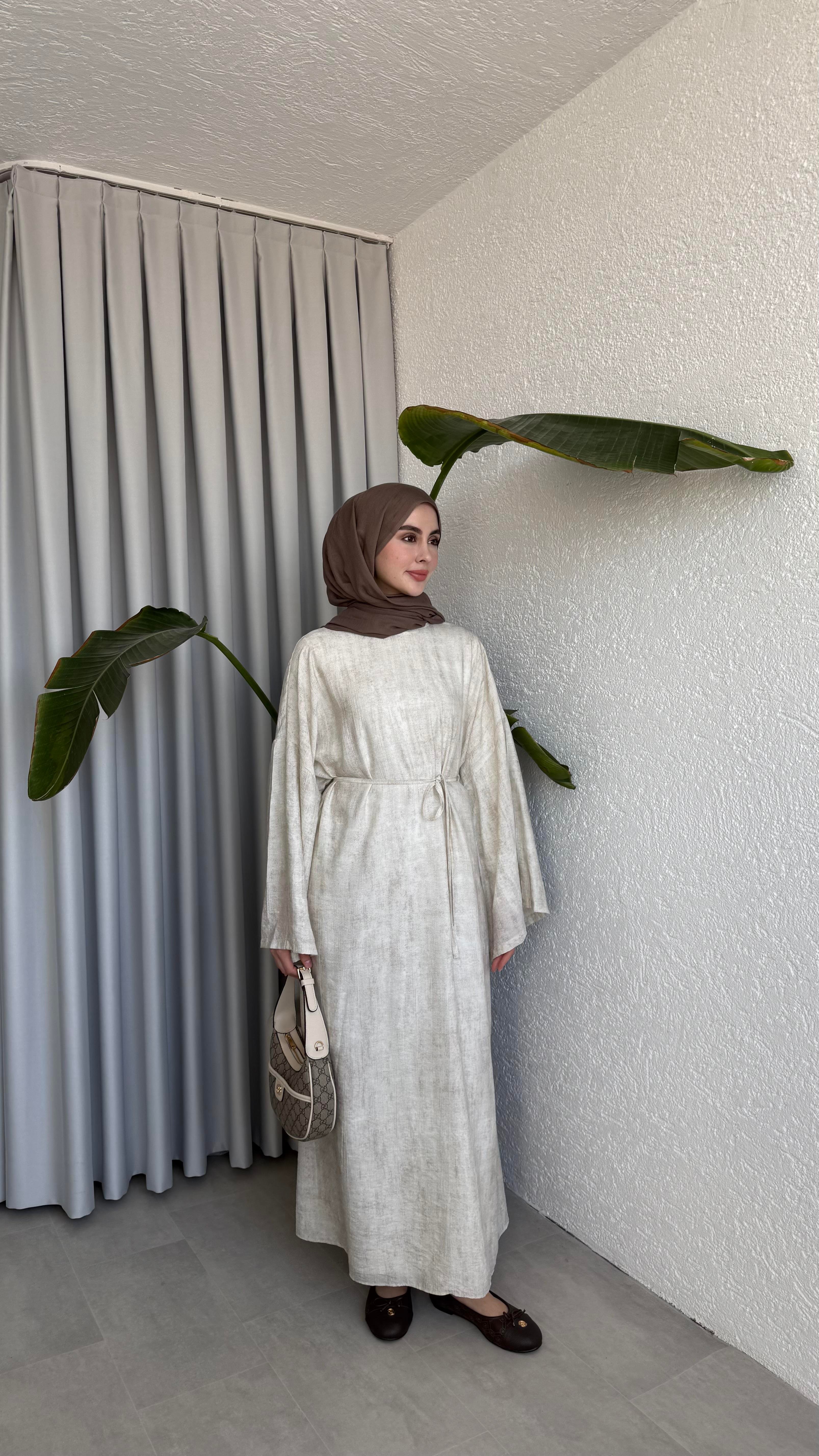 NATURAL ELBİSE - EKRU