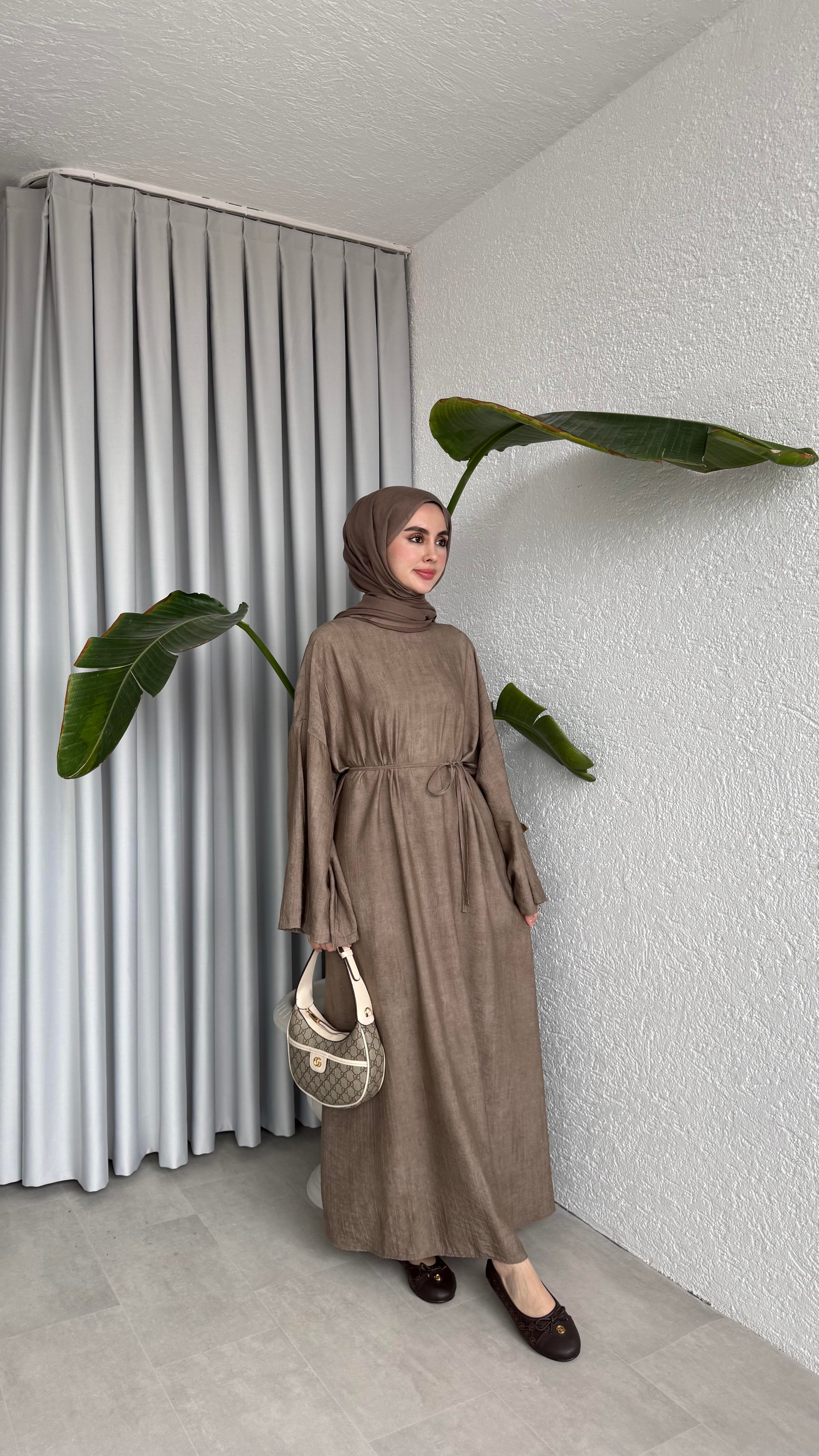 NATURAL ELBİSE - VİZON