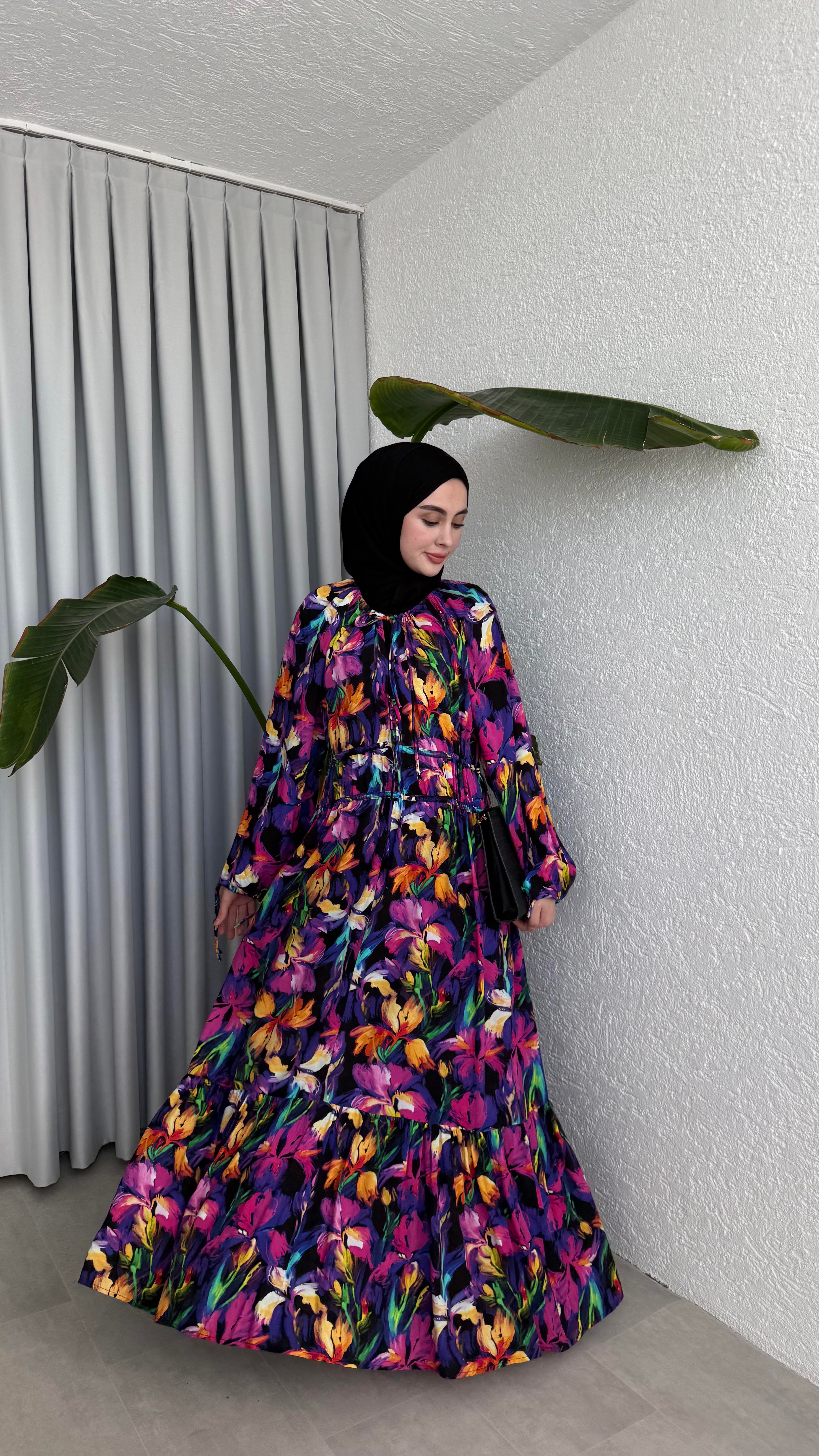 NEON ELBİSE - SİYAH 