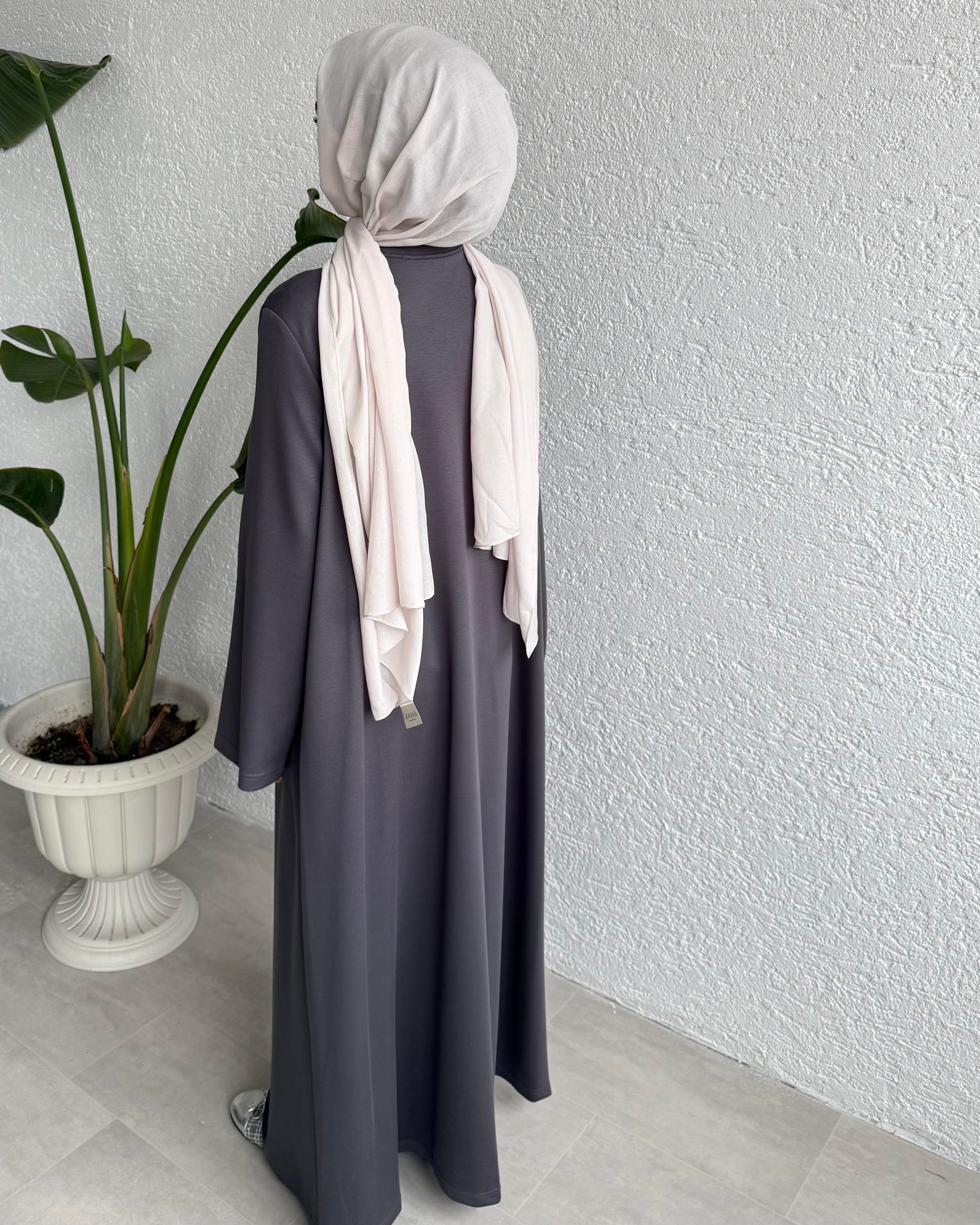 NOUR ABAYA TAKIM - ANTRASİT