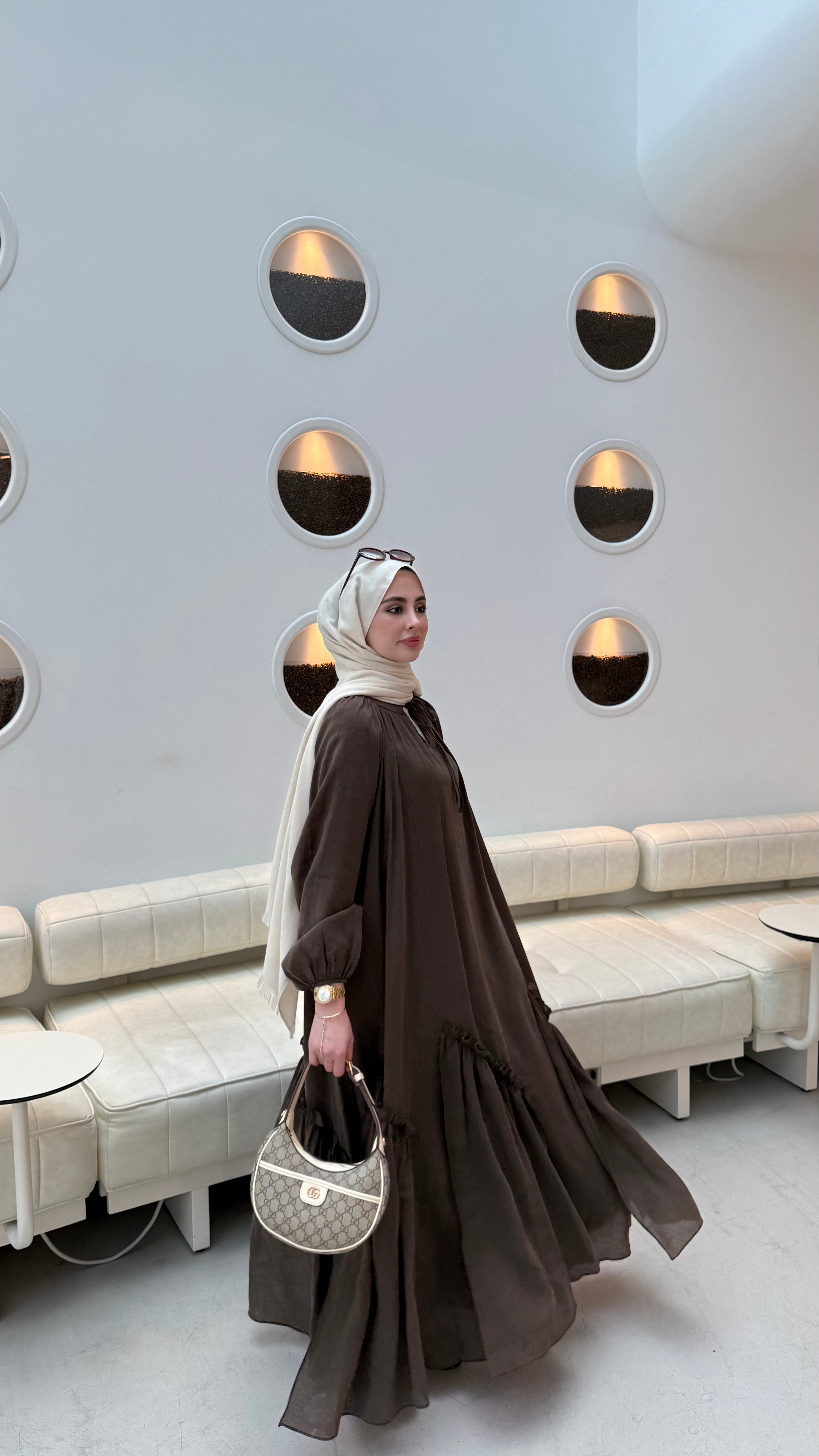 PERLA ELBİSE - KAHVE