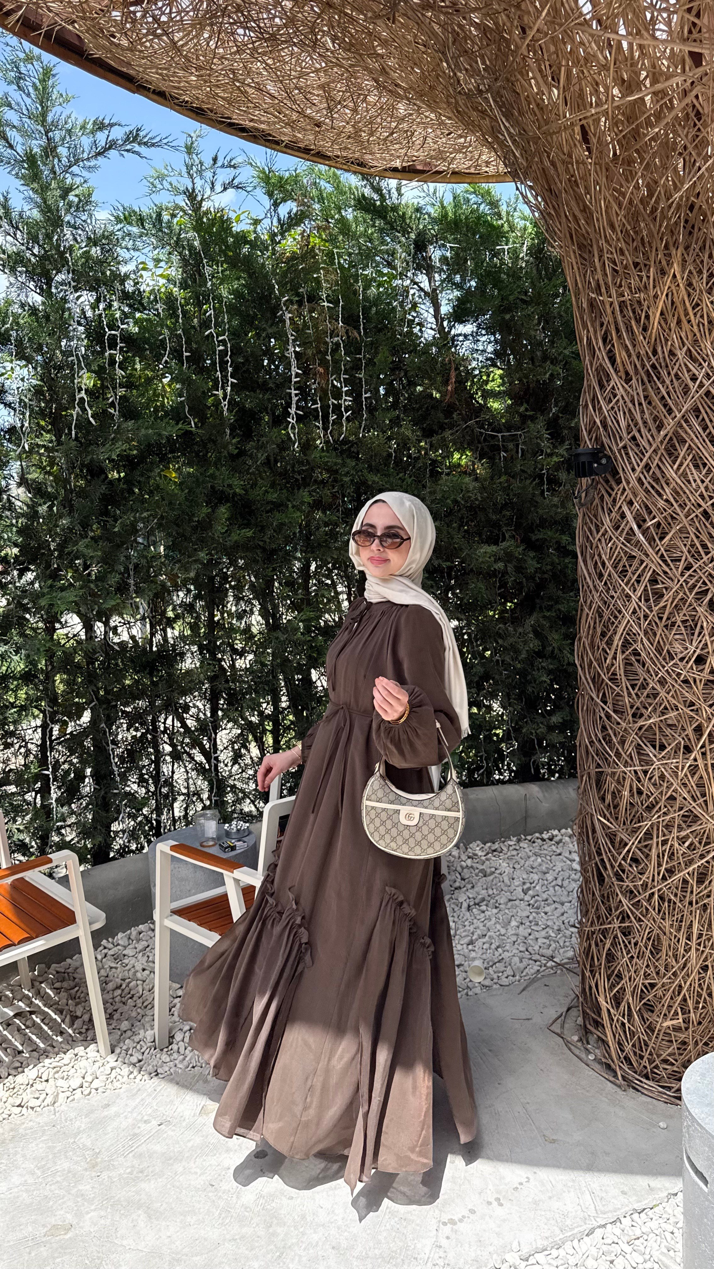 PERLA ELBİSE - KAHVE