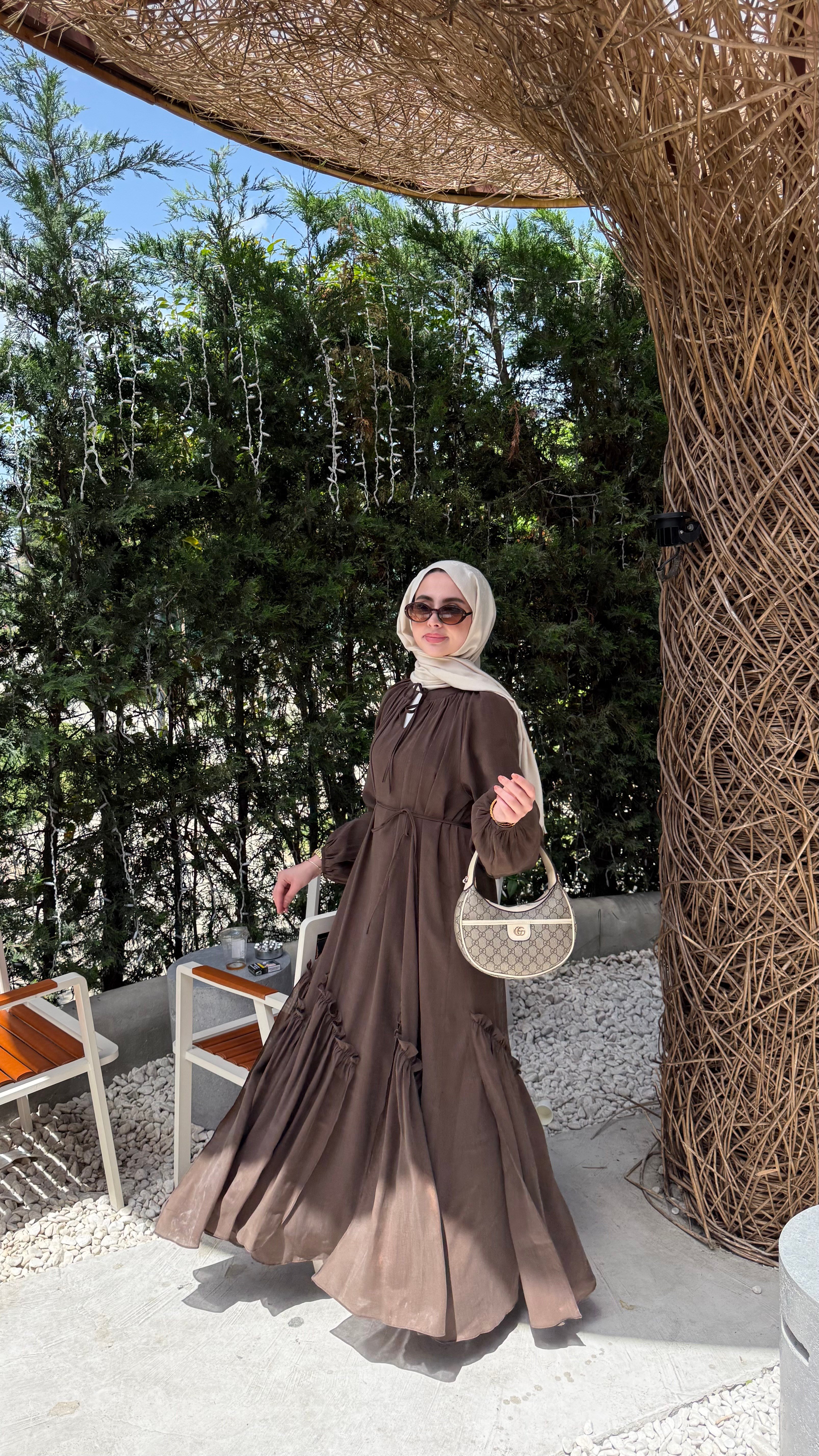 PERLA ELBİSE - KAHVE