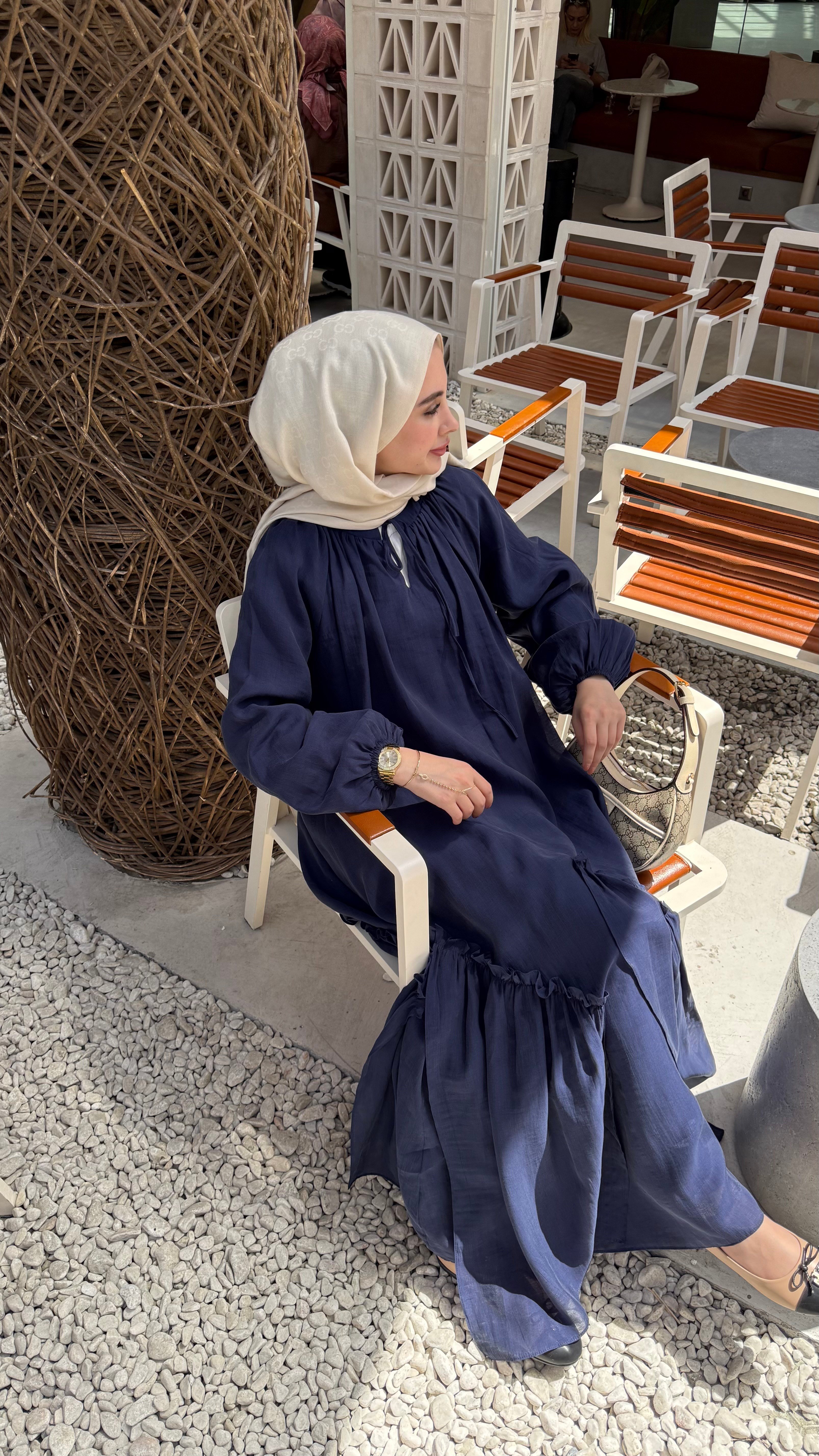 PERLA ELBİSE - LACİVERT 