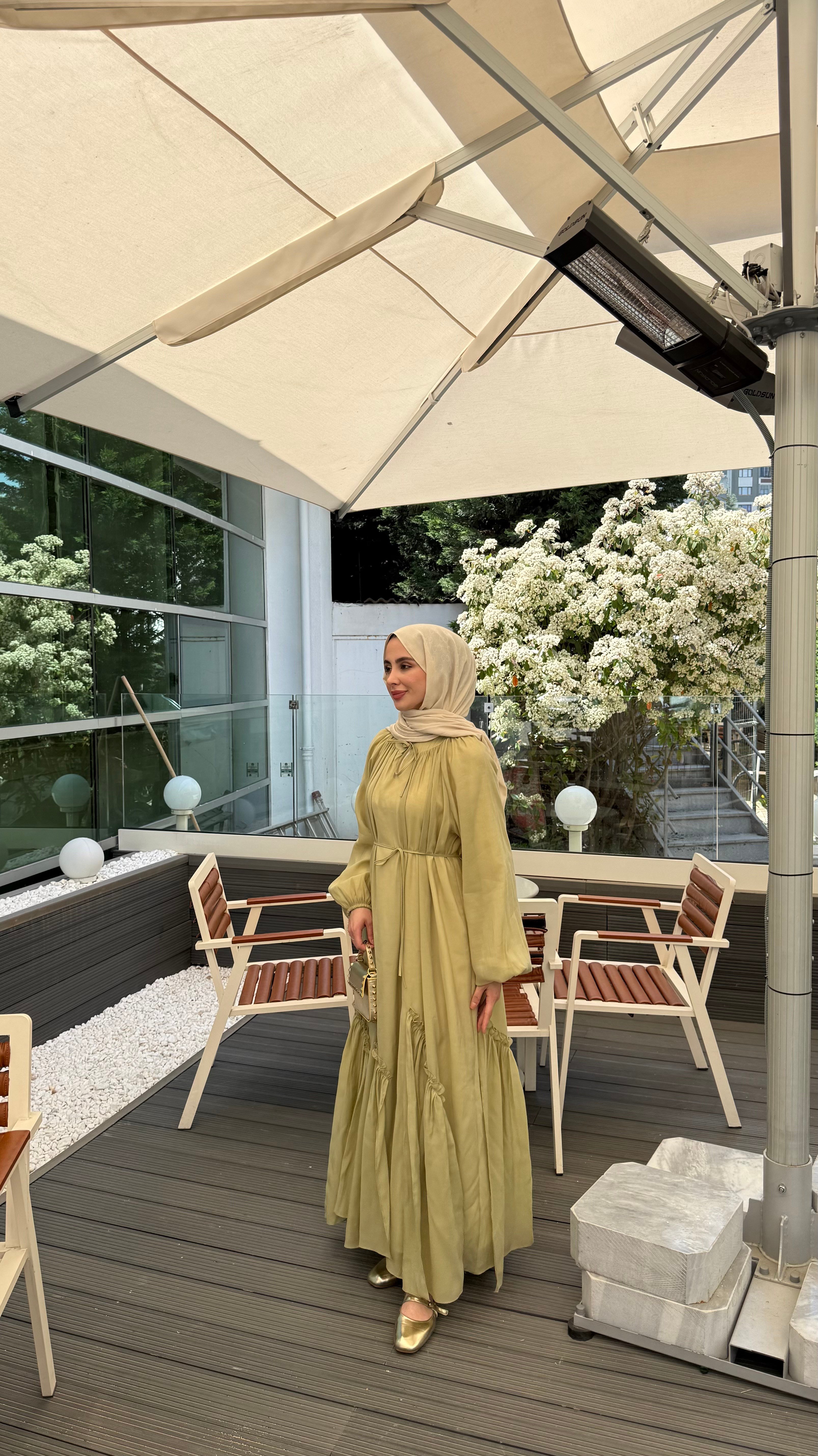 PERLA ELBİSE - OLİVE