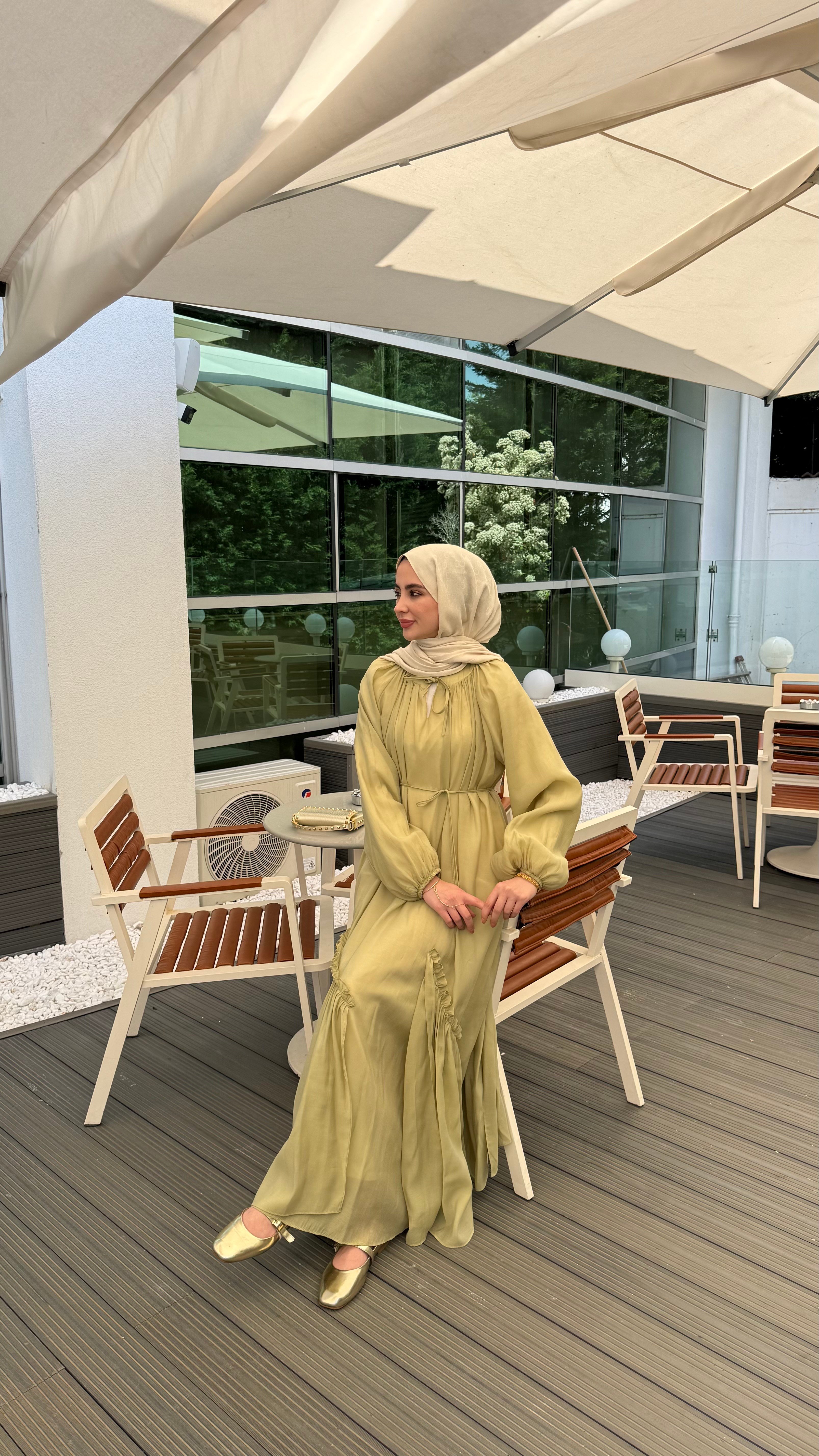 PERLA ELBİSE - OLİVE