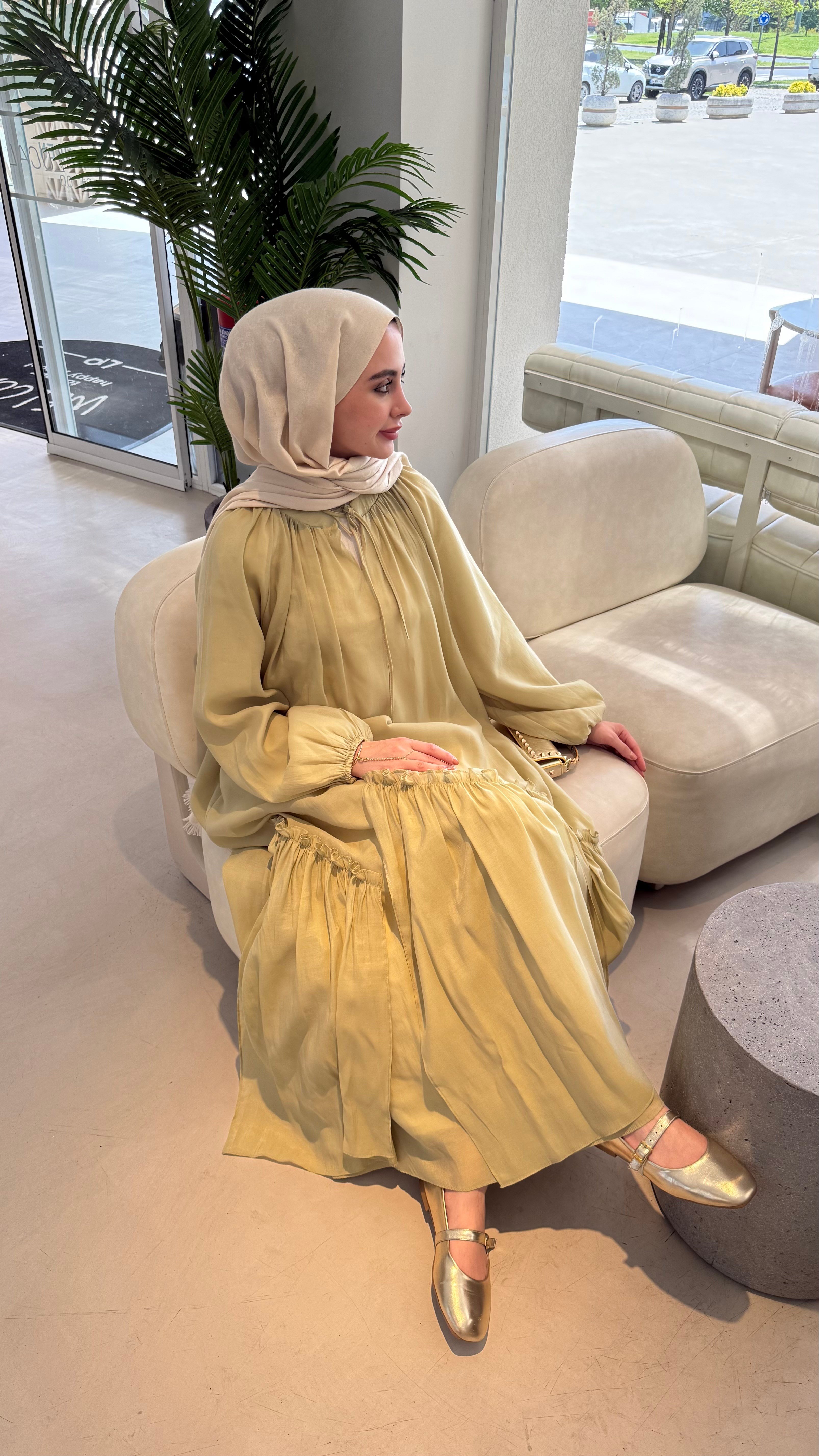PERLA ELBİSE - OLİVE
