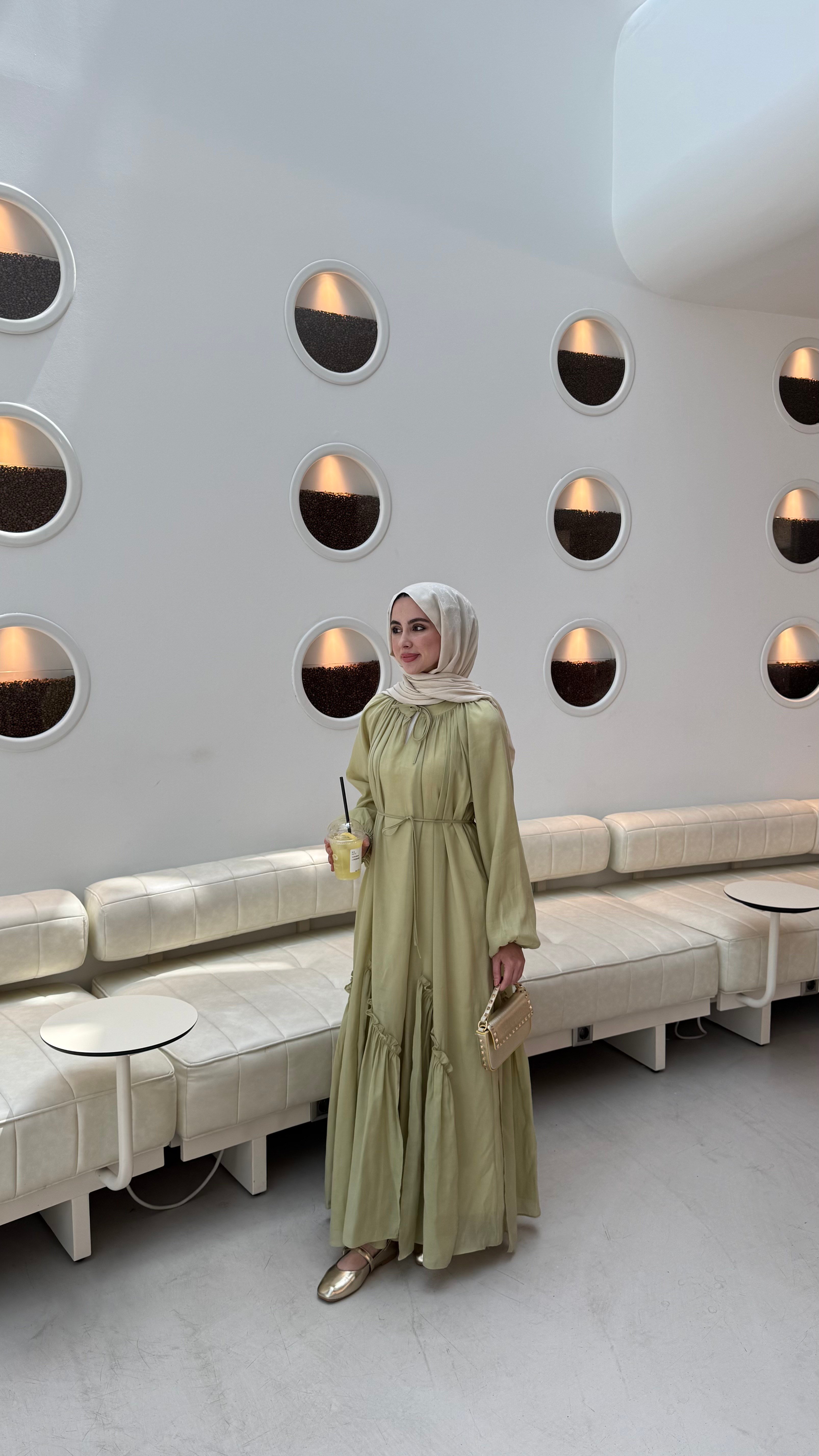 PERLA ELBİSE - OLİVE