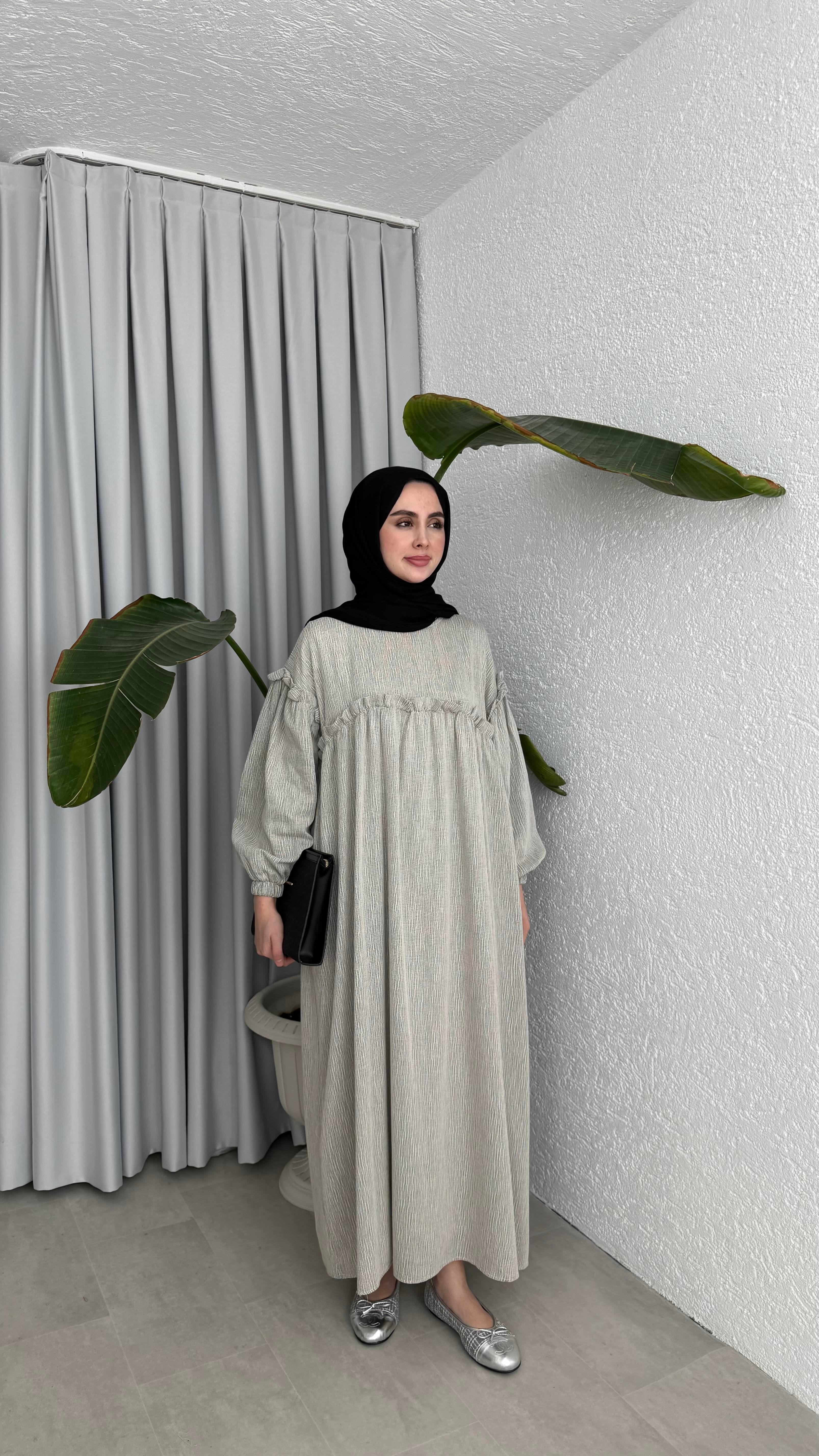 ROBALI ELBİSE - SİYAH