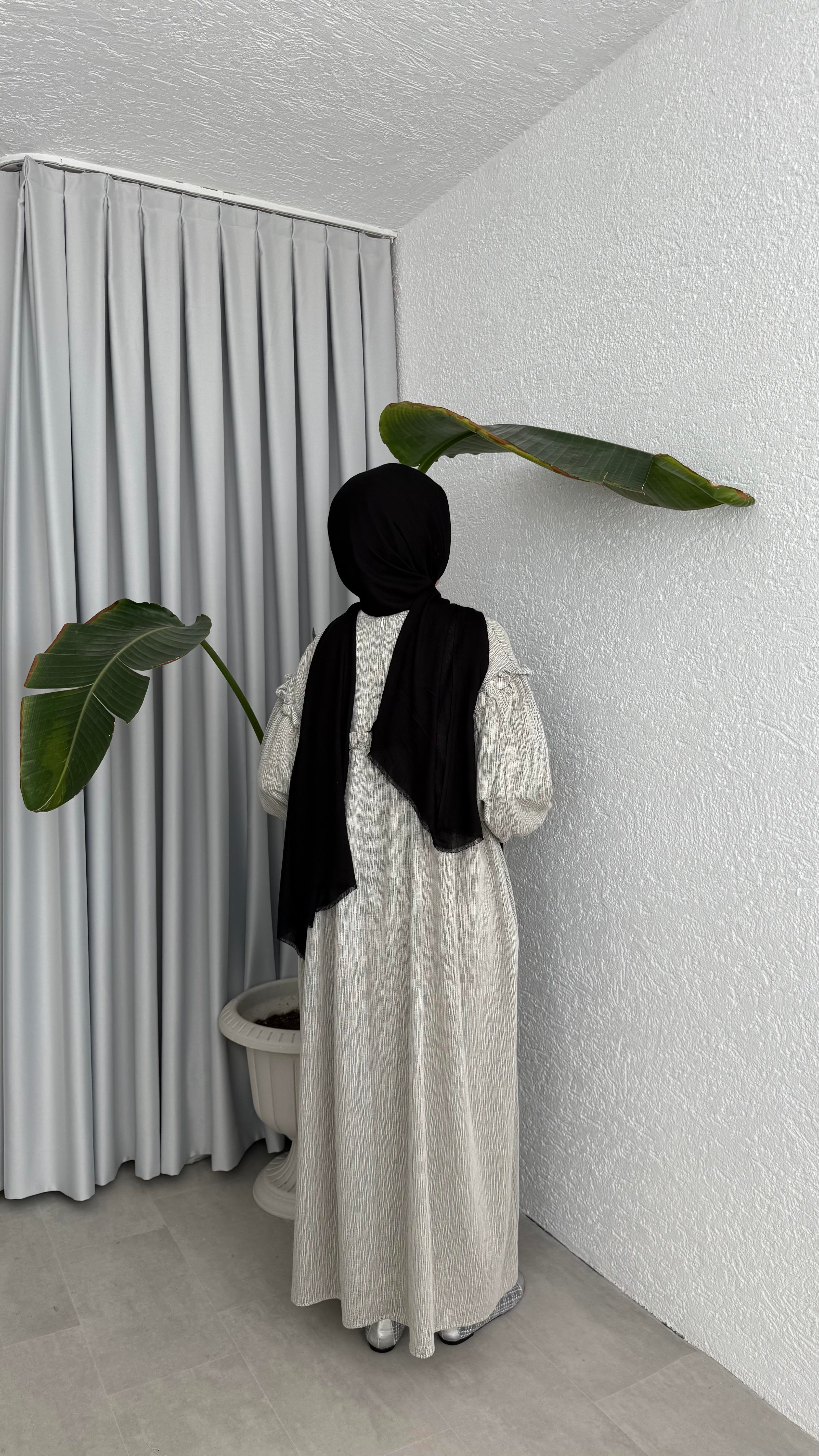 ROBALI ELBİSE - SİYAH