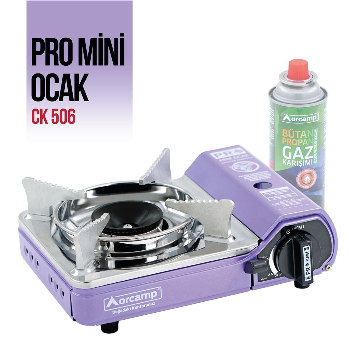 Orcamp Mini Çantalı Kamp Ocağı (Mor)