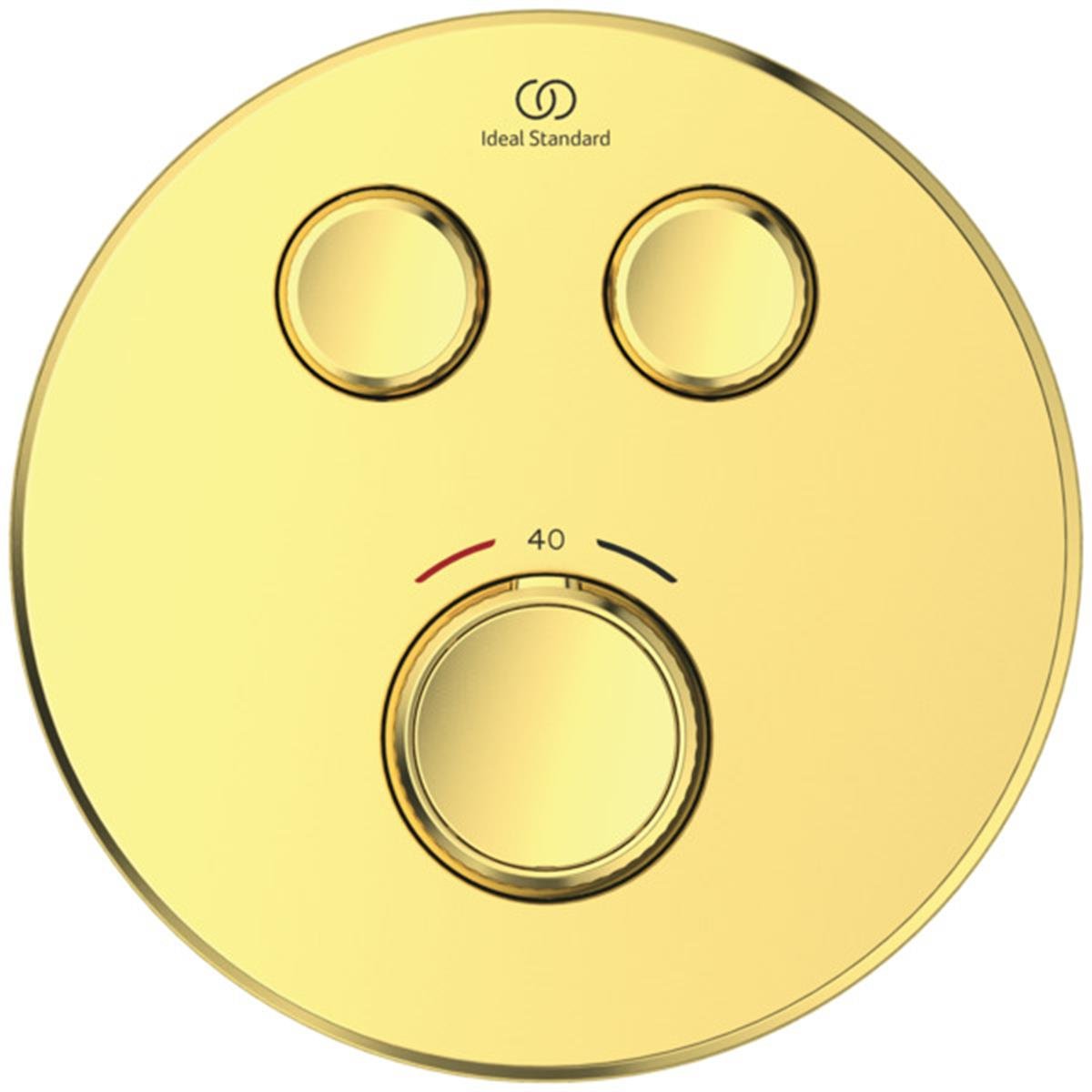Ankastre Banyo BataryasıIdeal StandardA7296A2Ideal StandardCeratherm Navigo Termostatik Ankastre Banyo Bataryası Fırçalanmış AltınCeratherm Navigo Termostatik Ankastre Banyo Bataryası Fırçalanmış Altın