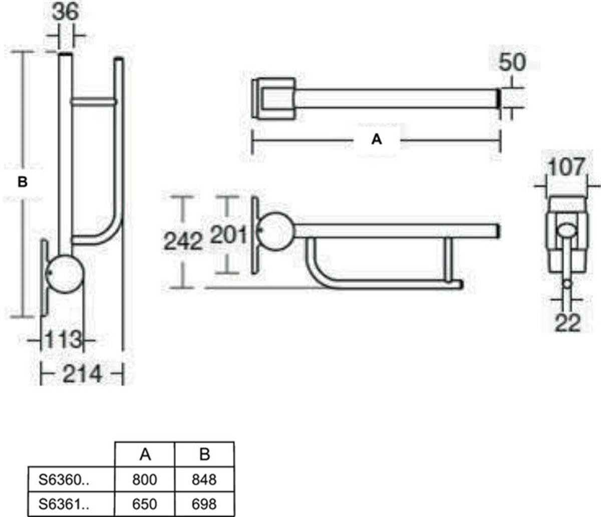 Bedensel Engelli / Doktor BataryasıIdeal StandardS6361MYIdeal StandardCounter 21 65cm Mafsallı Tutamak-Paslanmaz ÇelikCounter 21 65cm Mafsallı Tutamak-Paslanmaz Çelik