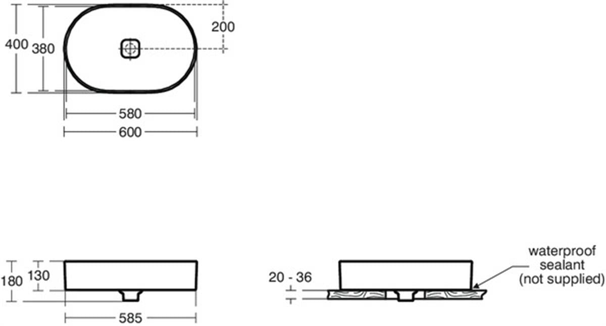 Çanak LavabolarIdeal StandardT298101Ideal StandardStrada II Tezgah Üstü Oval Çanak Lavabo 60 cmStrada II Tezgah Üstü Oval Çanak Lavabo 60 cm