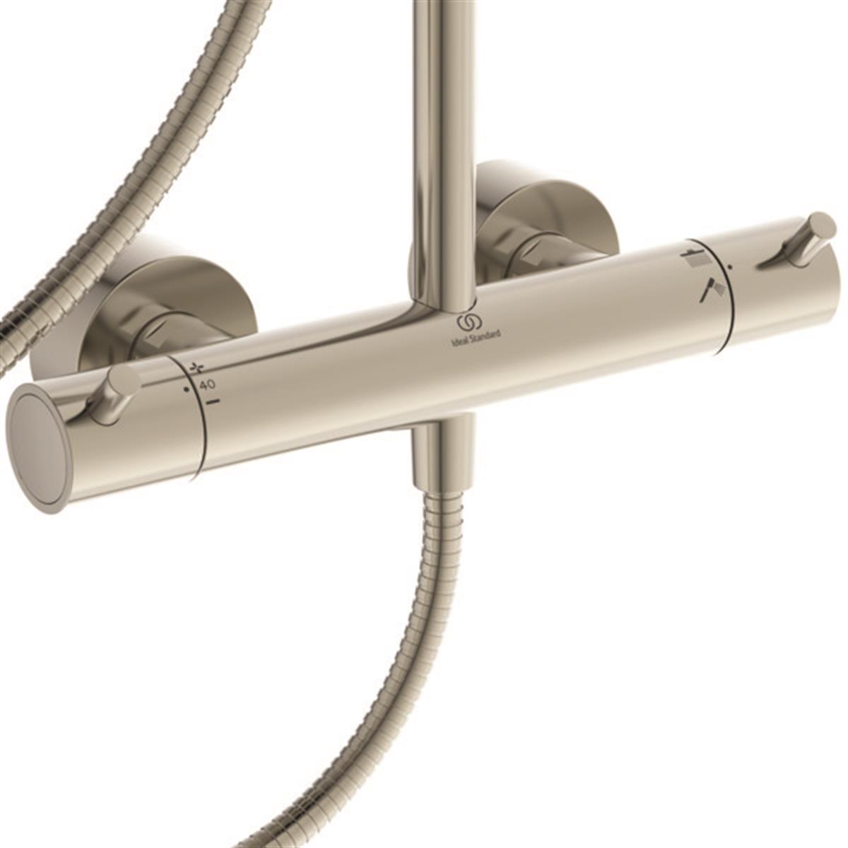 Duş Kolonları ve Duş PanelleriIdeal StandardA7589GNIdeal StandardCeraTherm T125 Termostatik Duş Sistemi Gümüş FırtınaCeraTherm T125 Termostatik Duş Sistemi Gümüş Fırtına