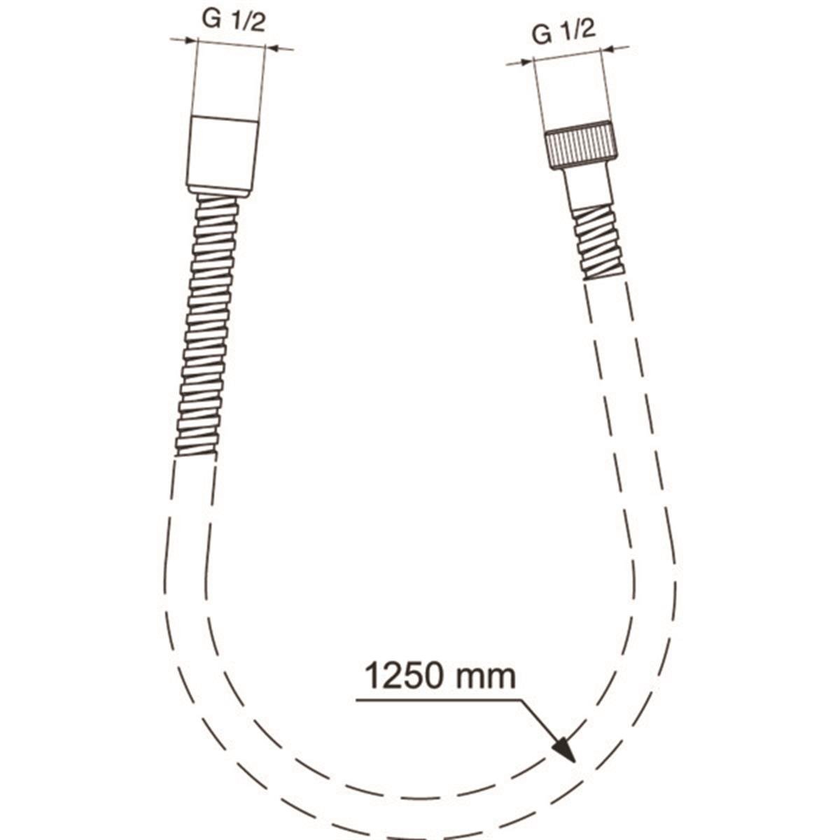 El Duşu TakımlarıIdeal StandardBF125AAIdeal StandardMetalFlex 125 cmMetalFlex 125 cm