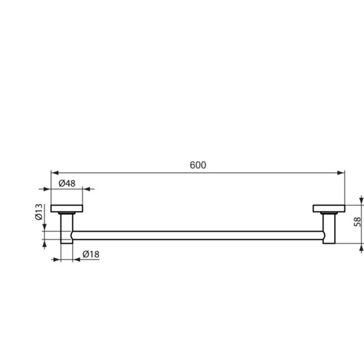 HavlulukIdeal StandardA9118AAIdeal StandardIOM Uzun Havluluk-60 cmIOM Uzun Havluluk-60 cm