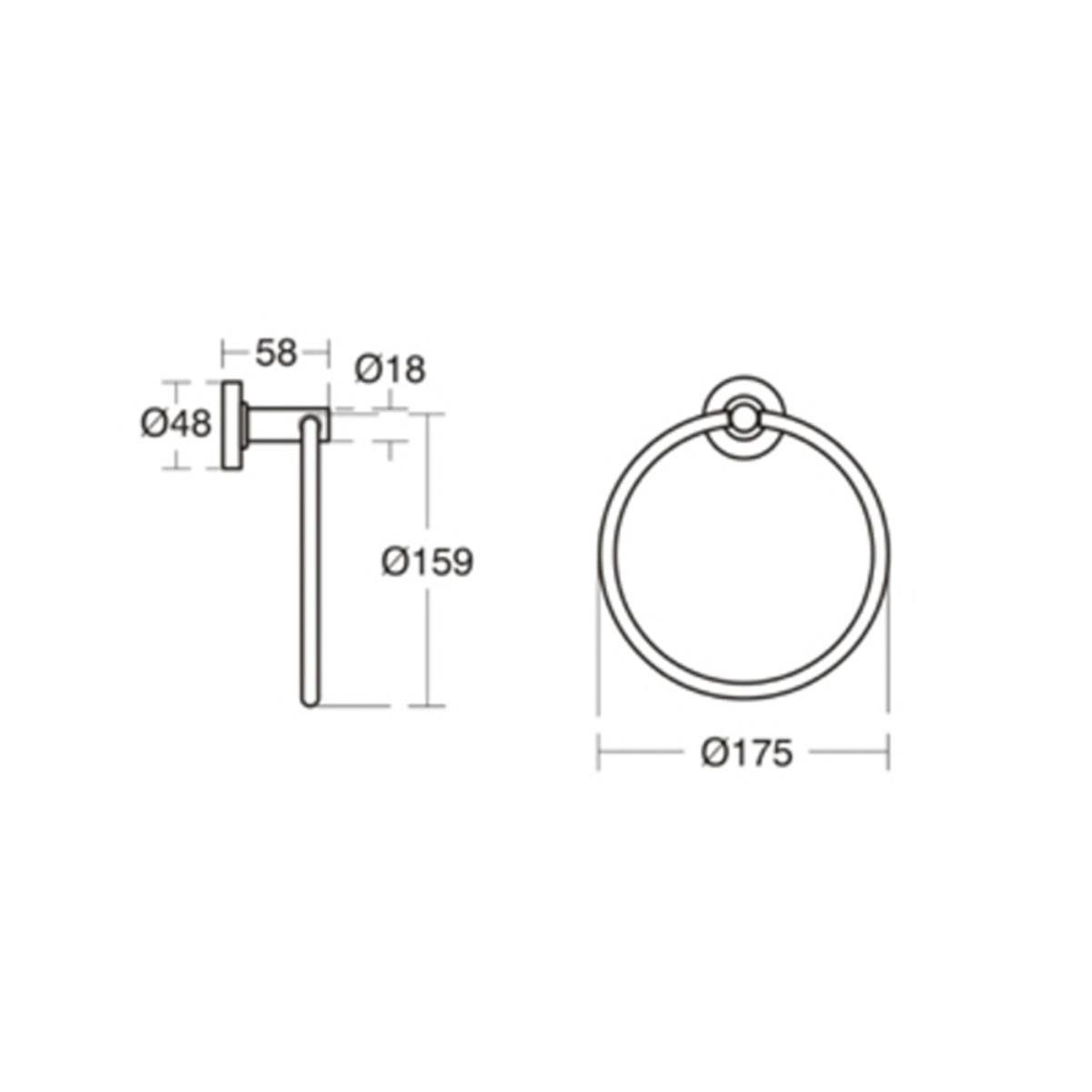 HavlulukIdeal StandardA9130AAIdeal StandardIOM Yuvarlak HavlulukIOM Yuvarlak Havluluk
