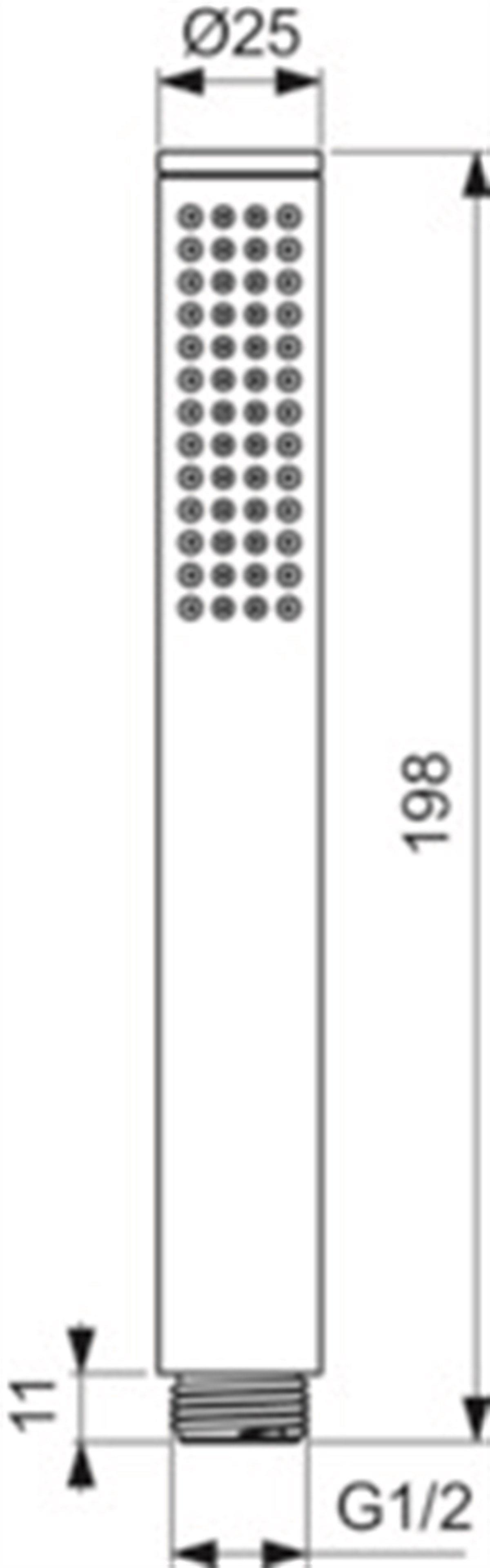 Ideal Standard Conca Metal Çubuk El Duşu Mat Siyah