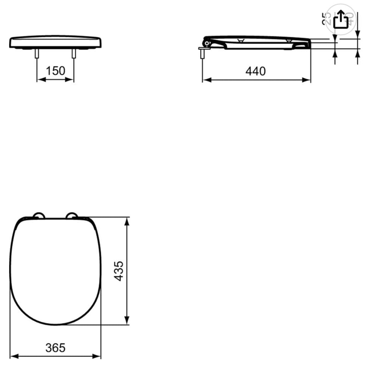 Ideal Standard Concept Klozet Kapağı Yavaş Kapanan