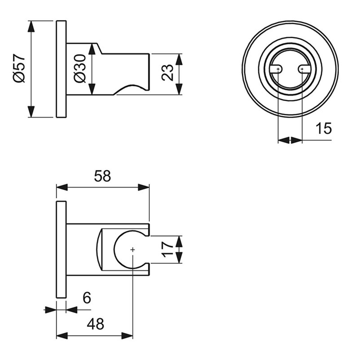 Ideal Standard IdealRain Sabit Askı Fırçalanmış Altın