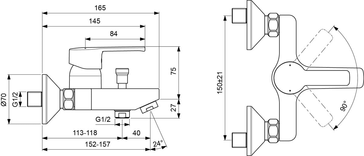 Ideal Standard IdealStream Banyo Bataryası