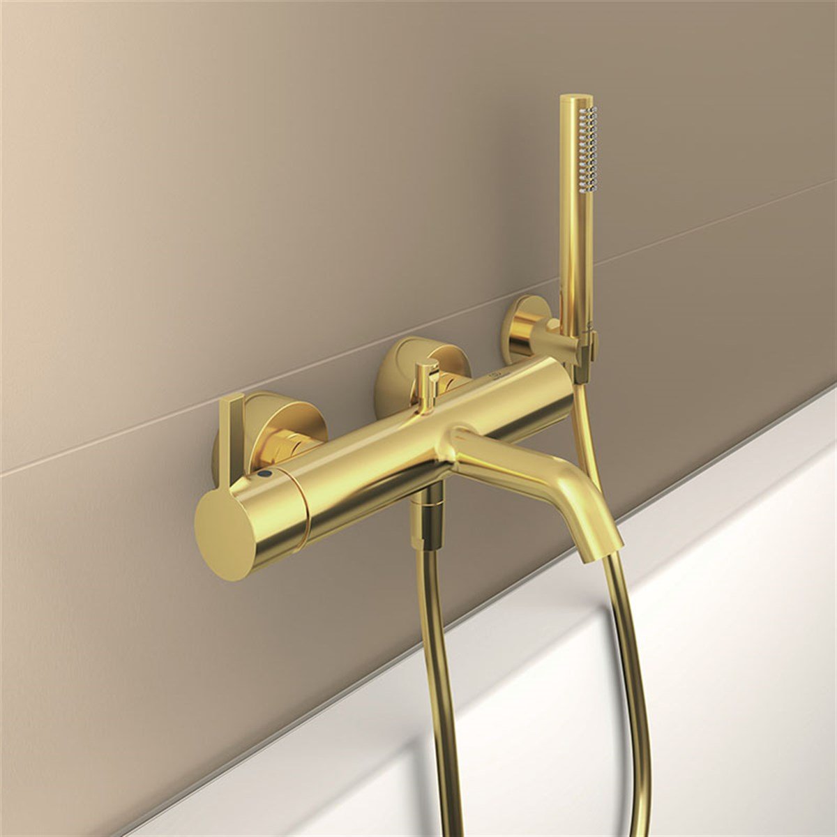 Ideal Standard Joy Banyo Bataryası Fırçalanmış Altın