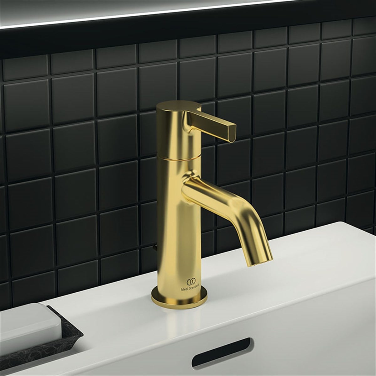 Ideal Standard Joy Lavabo Bataryası 5l/dk Fırçalanmış Altın Sifon Kumandalı