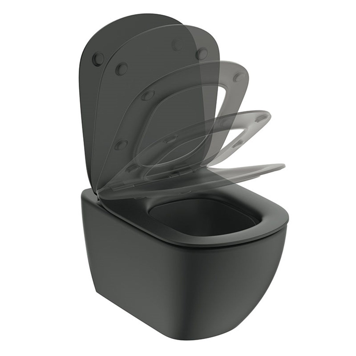 Ideal Standard Tesi Asma Klozet-Mat Siyah- AquaBlade®