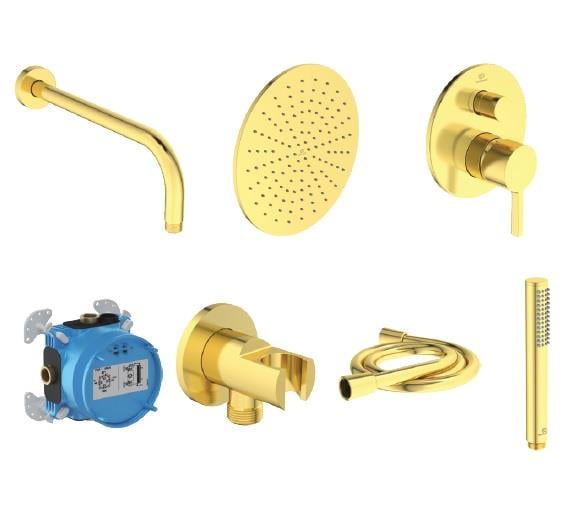 MARKA}Ankastre Banyo BataryasıJoy Ankastre Set Brushed Goldİdeal Standard Joy Ankastre Set Brushed Gold
