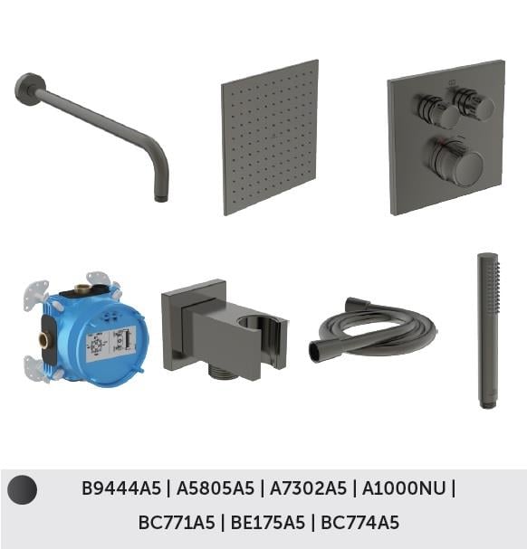 MARKA}Ankastre Banyo BataryasıCeratherm Navigo® Ankastre Set Magnetic Grey İdeal Standard Ceratherm Navigo® Ankastre Set Magnetic Grey 