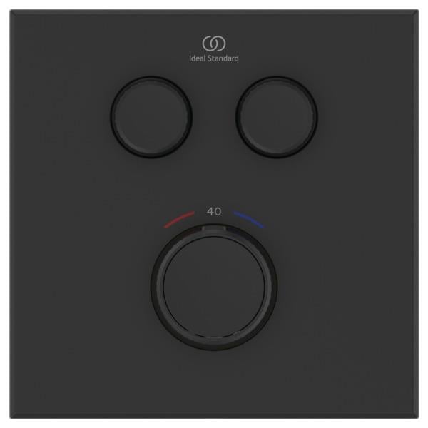 MARKA}Ankastre Banyo BataryasıA7302XGİdeal Standard Ceratherm Navigo® Termostatik Ankastre Banyo Bataryası-Silk Black-KIT 2