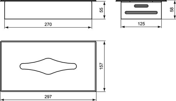 MARKA}Banyo AksesuarlarıA9133MYİdeal Standard Iom Kağıt Mendillik-Chrome